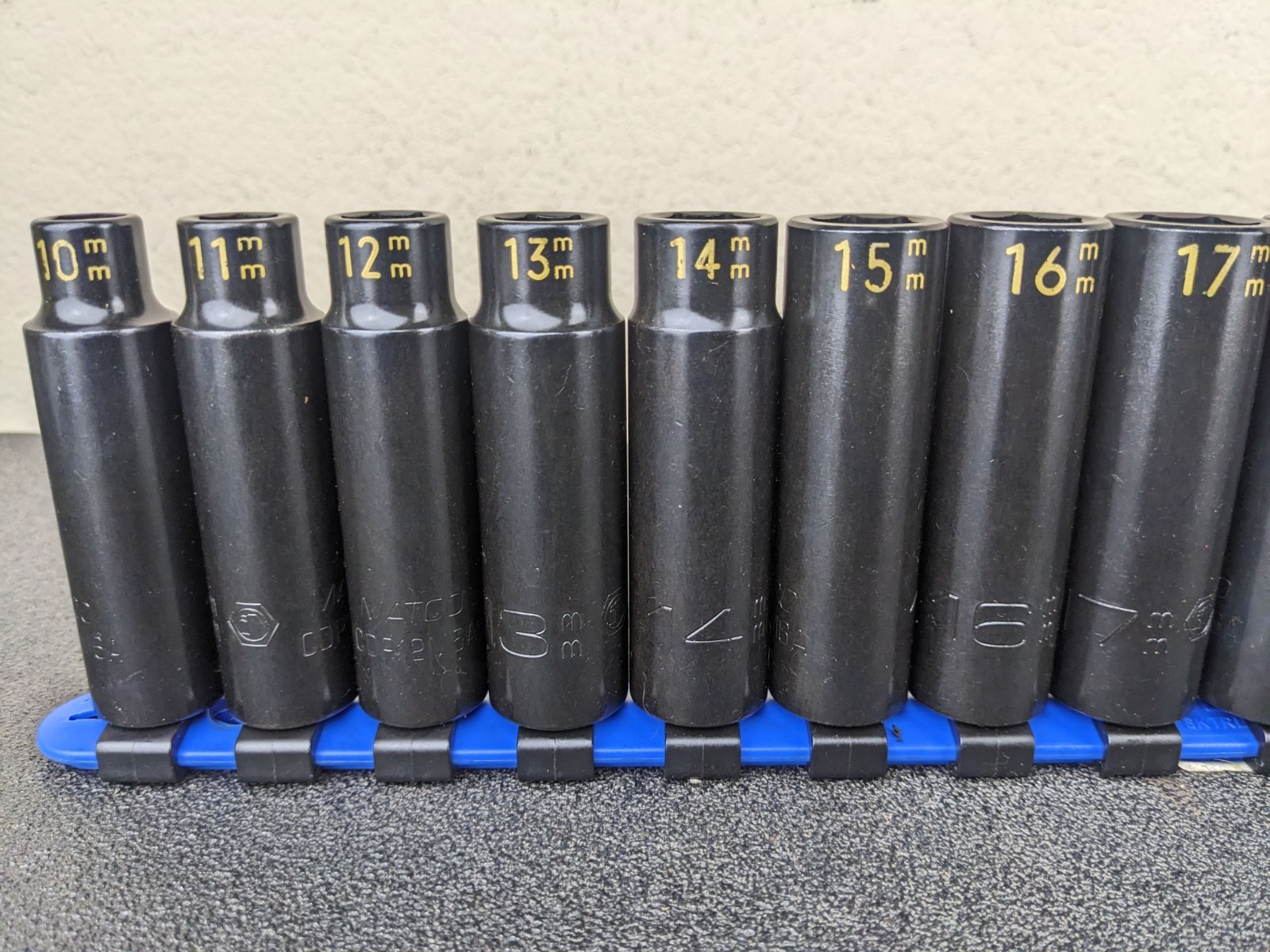 #bp134 Matco Tools NEW 1/2″ Drive METRIC Deep IMPACT Socket Set SCDPM116TA