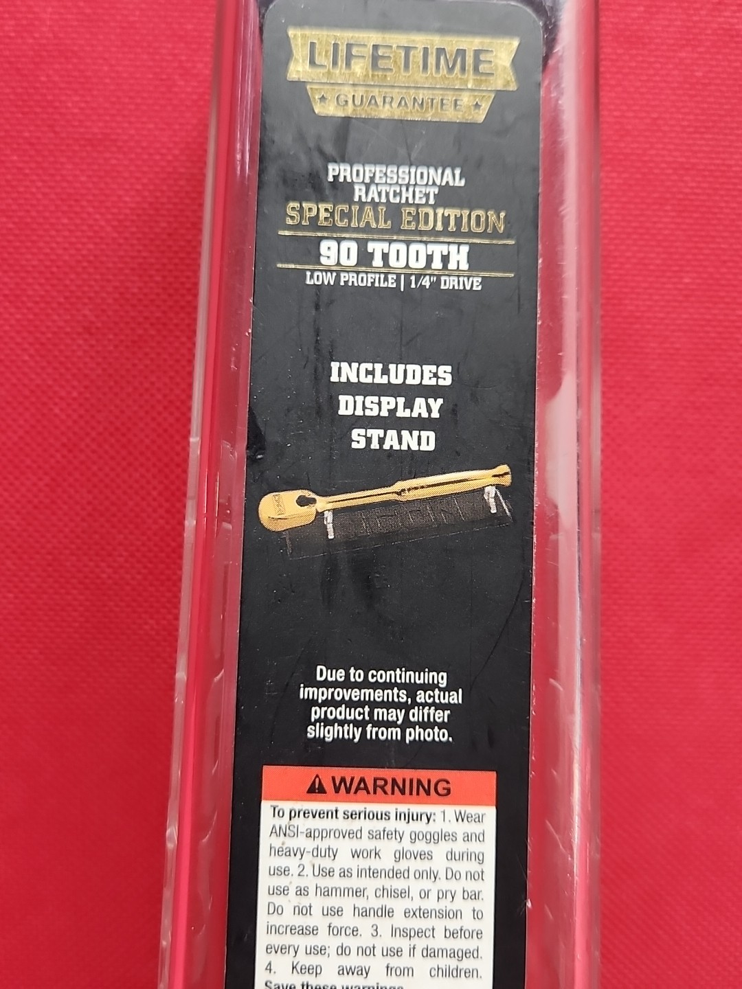 Special Edition 24k Gold Plated ICON = No. 59786 = 1/4″ Inch Drive Ratchet New !