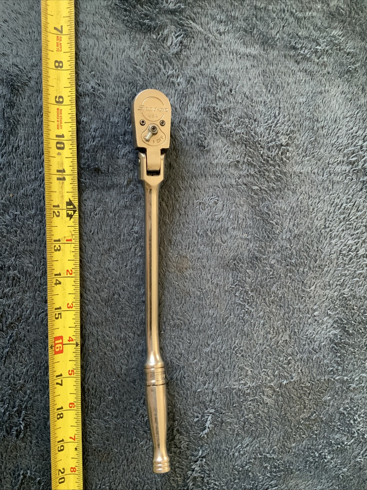 Snap On F832, 3/8” Drive Bent Handle Swivel Head Rarchet….works Fine…..