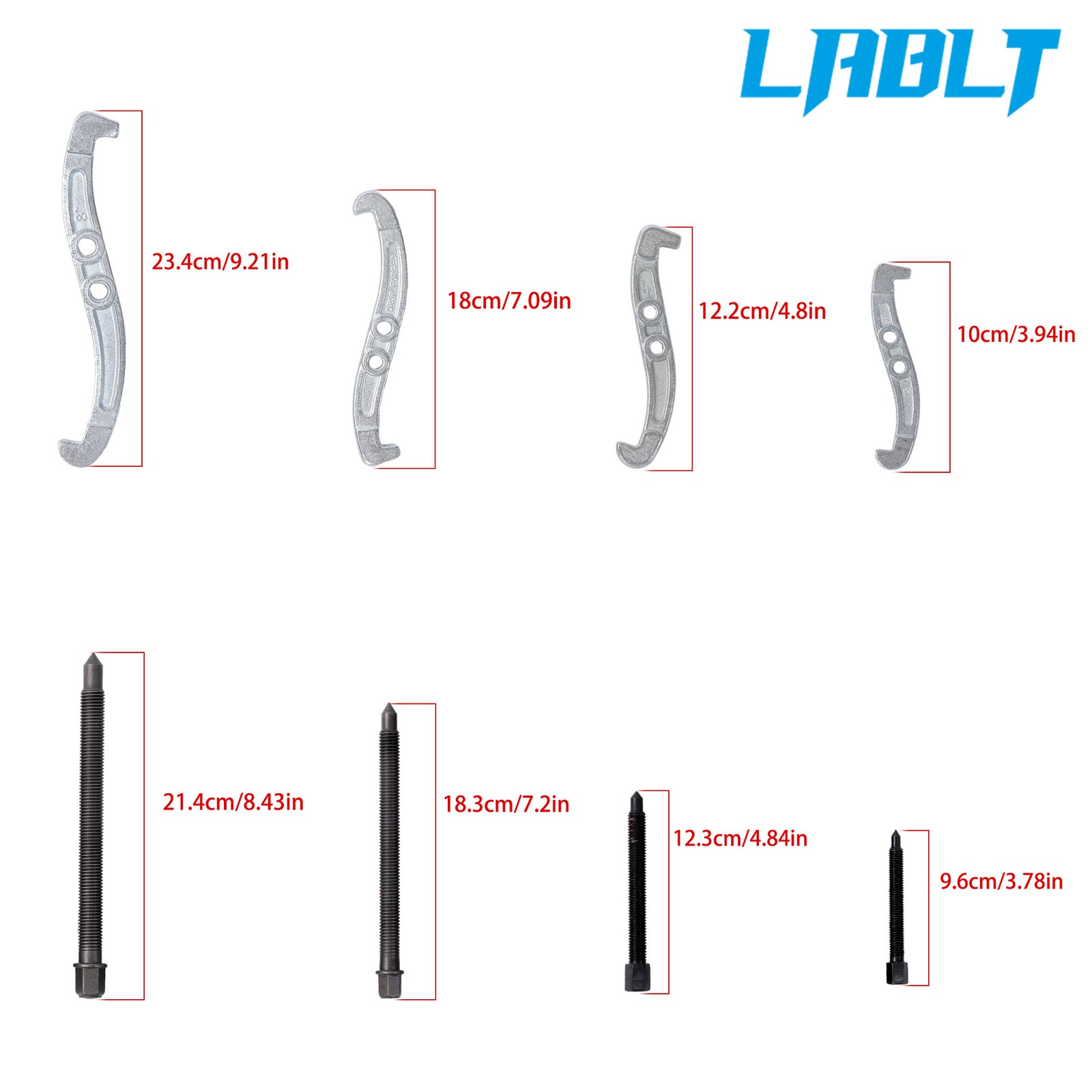 LABLT Gear Puller 3 Jaw Set 3″ 4″ 6″ 8″ Gear Pulley Bearing Puller Auto Mechanic