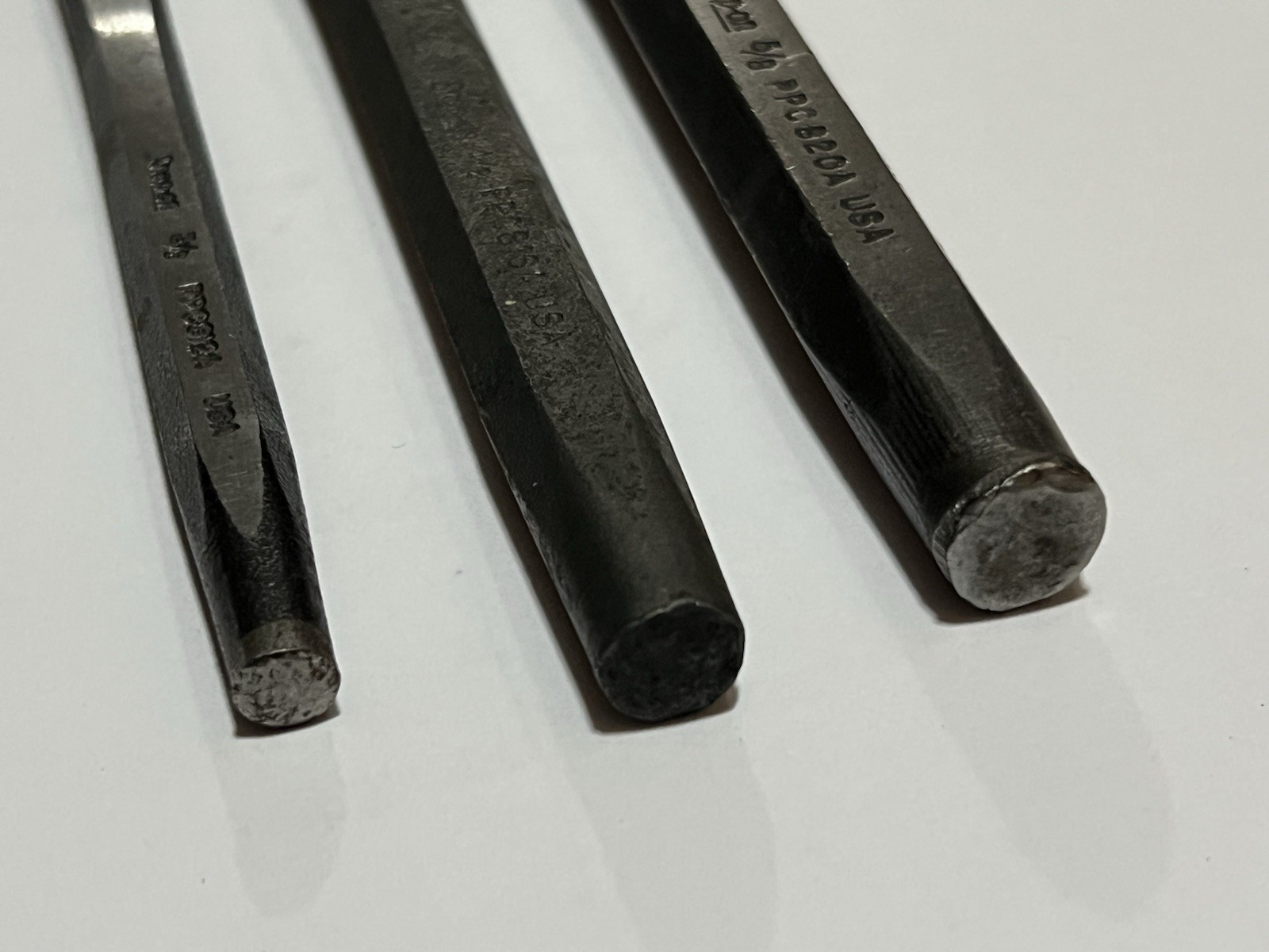 Snap On Flat Cold Chisel Set 3 pc 3/8 – 1/2 – 5/8 USA