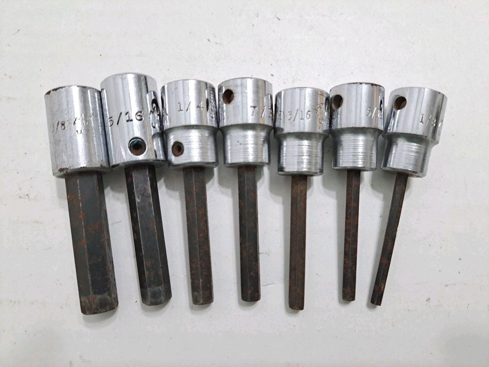 MAC Tools Socket Hex Allen 7 pcs X126D X106D X86D X76D X66D X56D X46D 3/8″