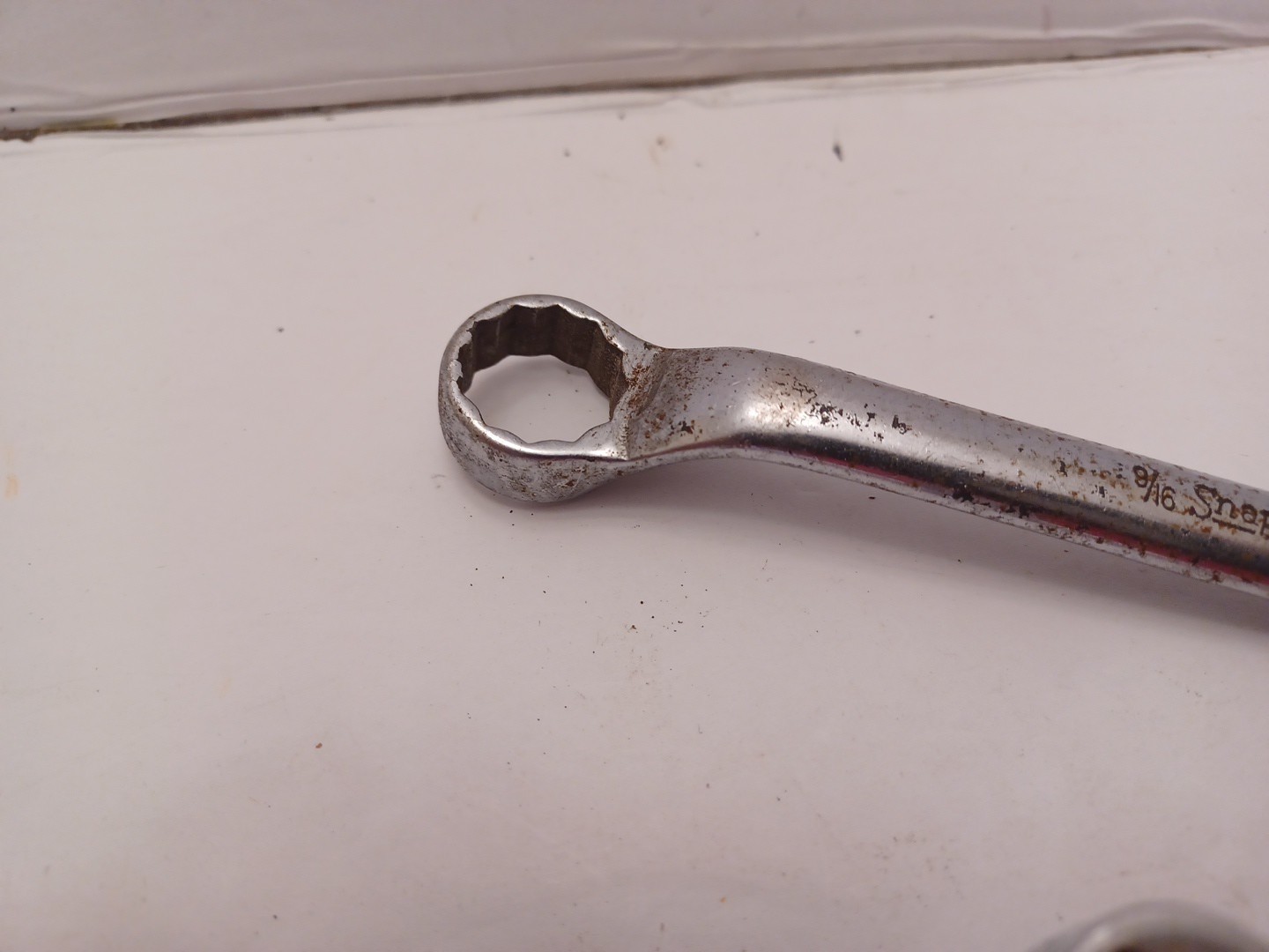 Snap On Tool Lot Of 2 — 11/32 F Socket & 9/16-5/8 Box End Wrench USED FREE SHIP