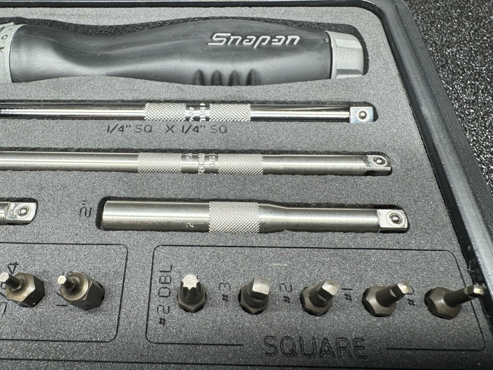Snap-on Tools NEW DARK TITANIUM Ratcheting Screwdriver Master Set SGDMRC44FDT