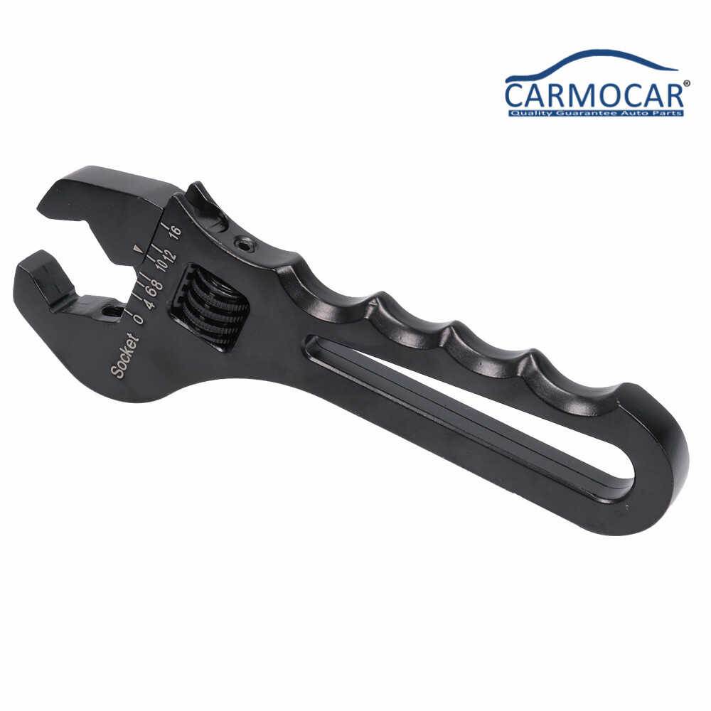 Adjustable Wrench Black Aluminum Tool Spanner 3AN-16AN for Hose End Fitting