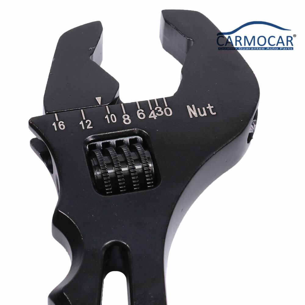Adjustable Wrench Black Aluminum Tool Spanner 3AN-16AN for Hose End Fitting