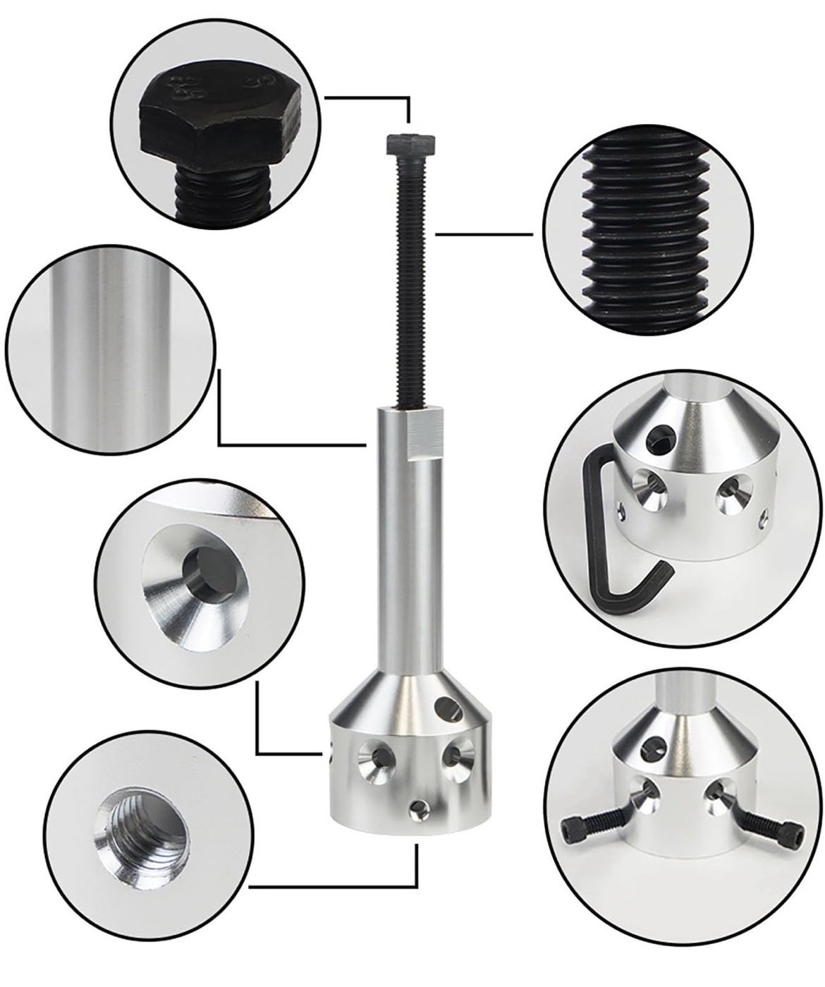 Ultimate Hub Fan Blade Puller Tool, Heavy Duty for 5/8″ Belt & 1/2″ Direct Drive