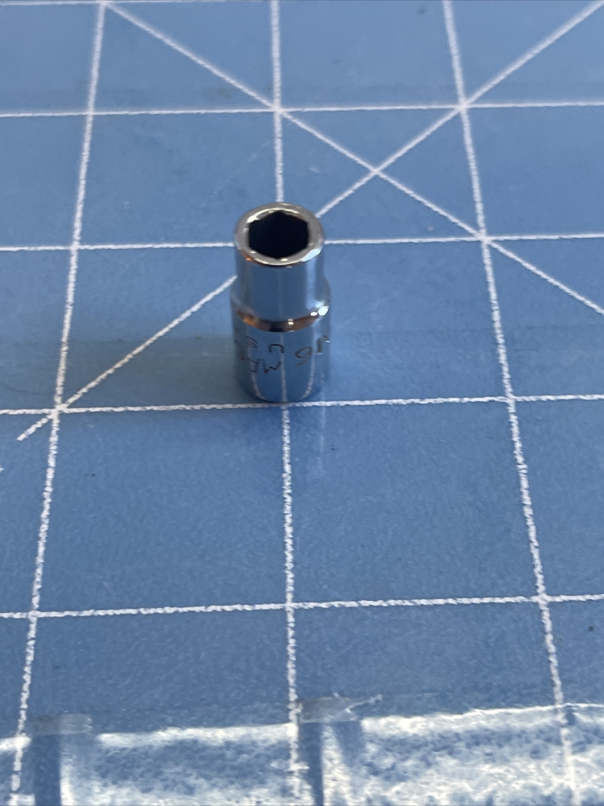 MAC M6 6MM 1/4dr. chrome 6pt.shallow socket USA