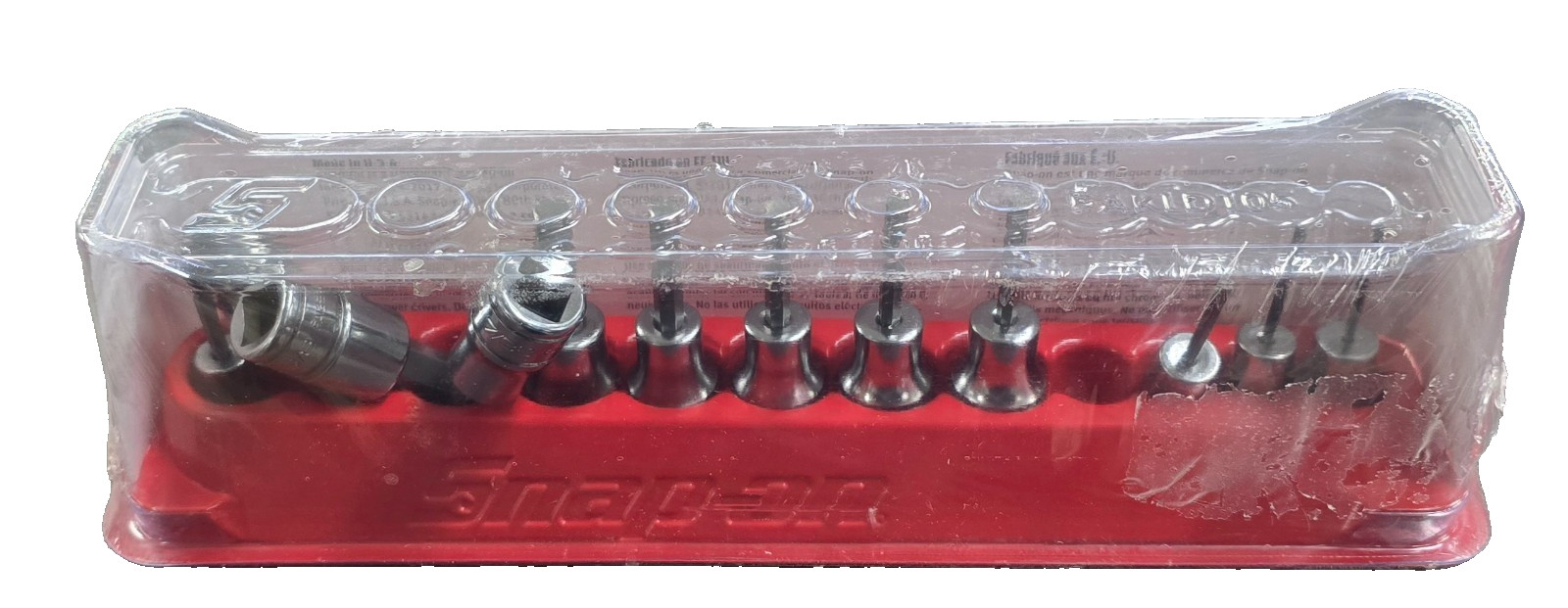 Snap-on 212eftay 12 pc sae hex bit socket driver set 1/4, 3/8 drive 1/16-3/8 NEW
