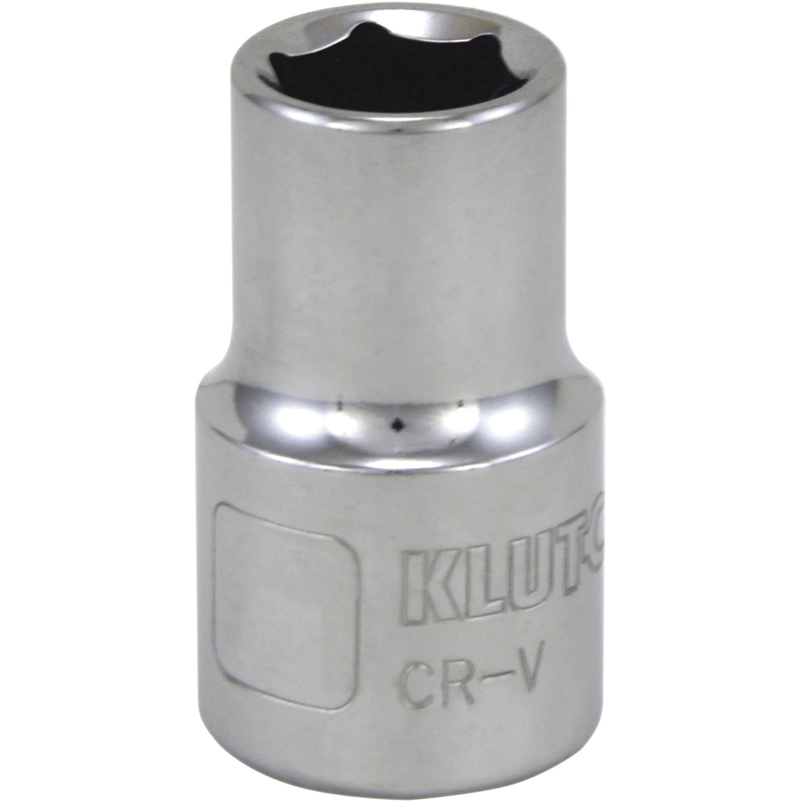 Klutch 1/2in.-Drive Socket, 6-Pt., Metric, 12mm, Chrome Vanadium Steel