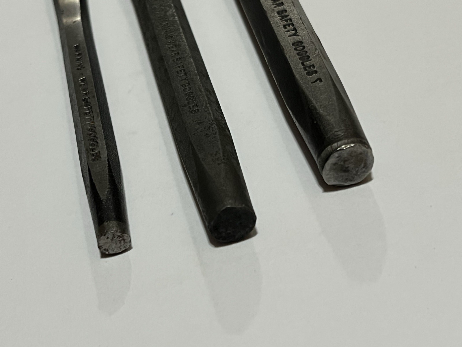 Snap On Flat Cold Chisel Set 3 pc 3/8 – 1/2 – 5/8 USA