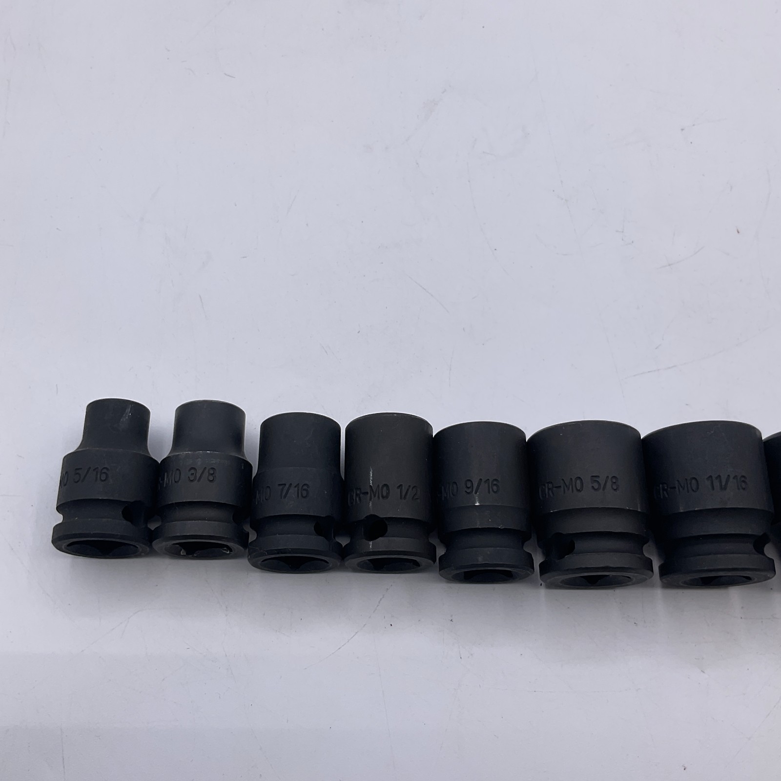 Expert Mac Tools 12-PC. 3/8″ Drive SAE Stubby Impact Socket Set 6PT