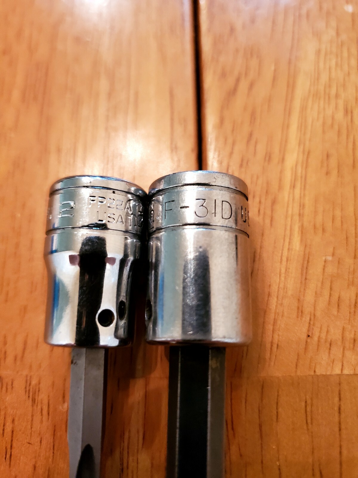 Snap On 3/8″ Drive #2 Phillips Flat Head Sockets Lot Of 2