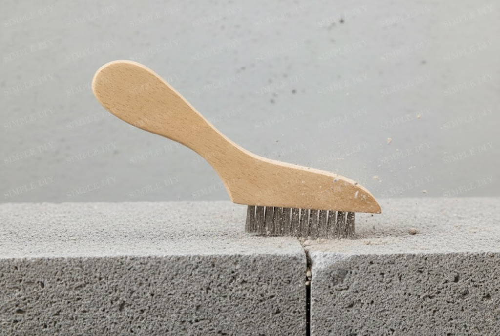 SMALL WIRE SCRATCH TOOL BRUSH STAINLESS STEEL METAL BRISTLES GROUT CLEANING