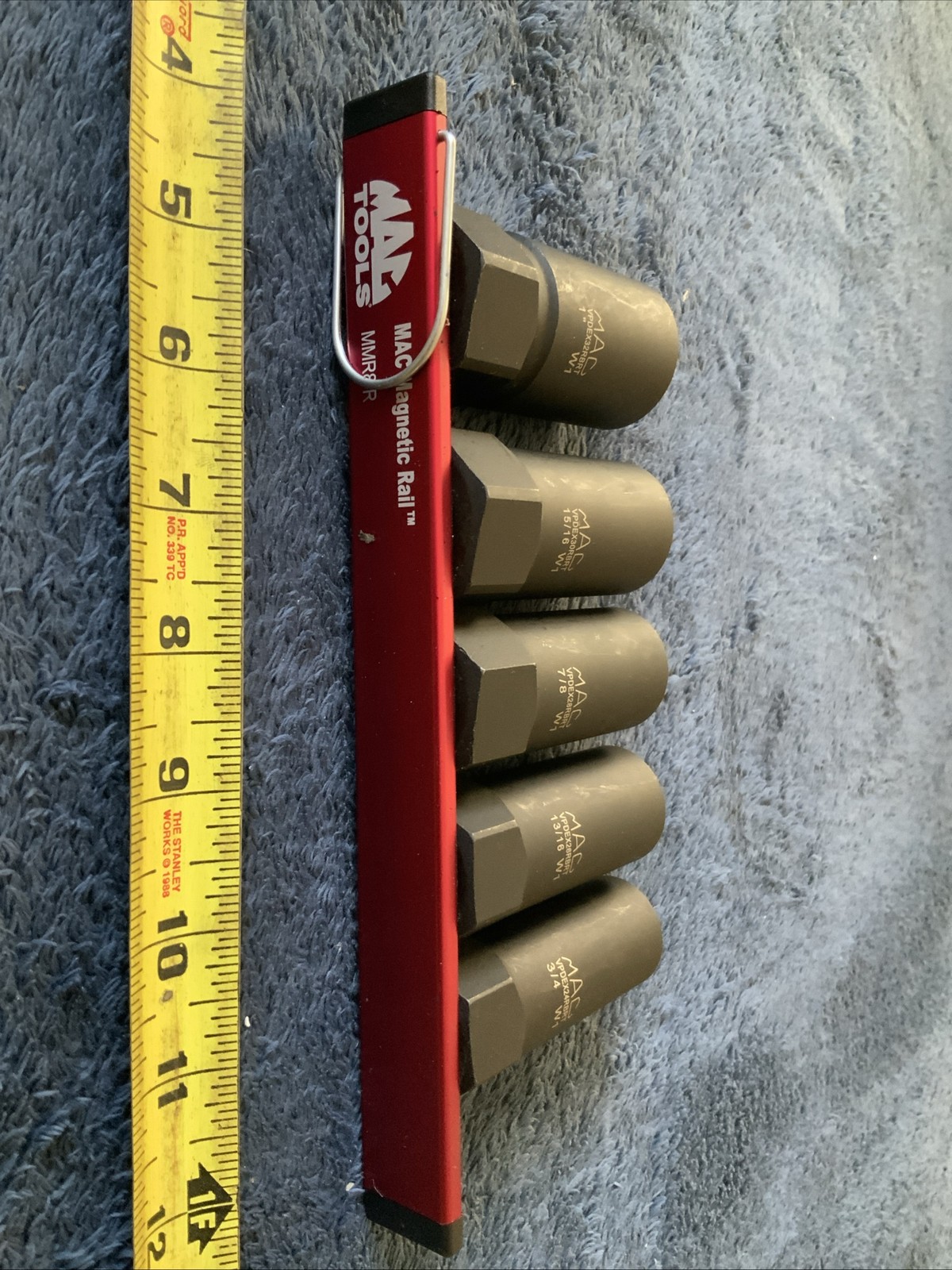 Mac Tools 5pc 1/2” Drive R.B.R.T. Sae Deep Extractor Socket Set…..see Pics…