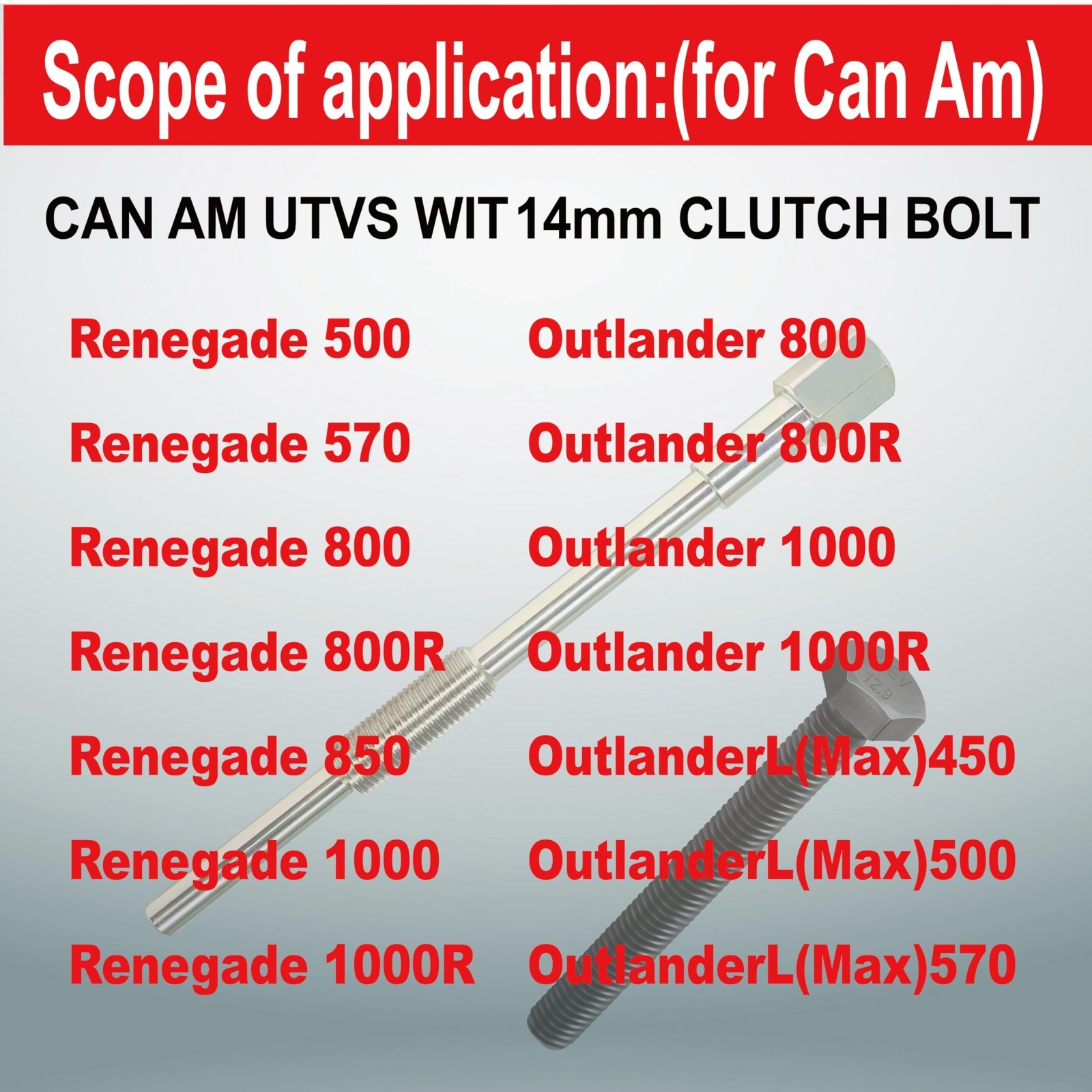 Drive Clutch Puller Tool for Can-Am Commander Maverick Outlander Renegade M14x1.