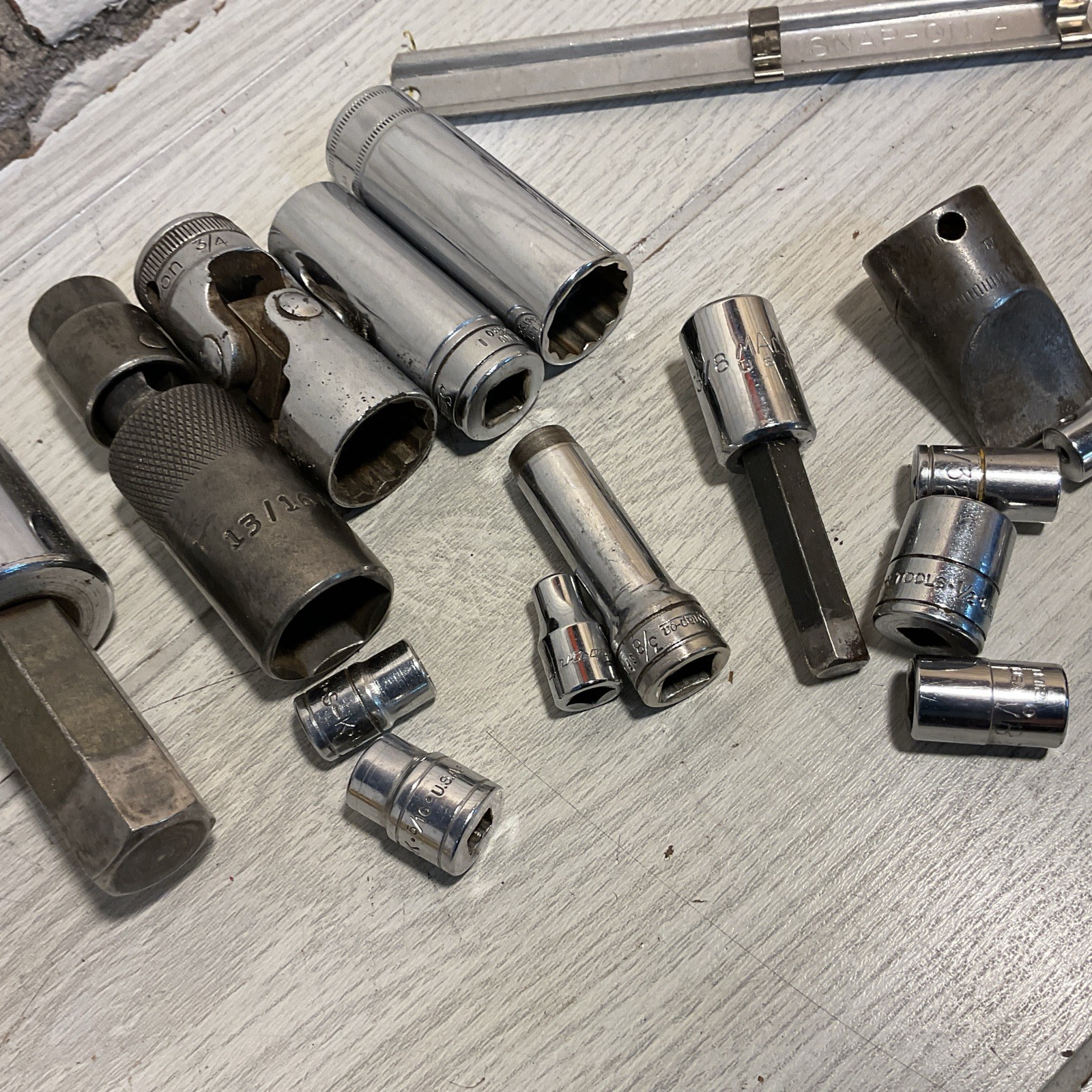 Mixed Lot of Sockets – Asst Brands And Sizes- Craftsman, S-K, Snap-on. etc!
