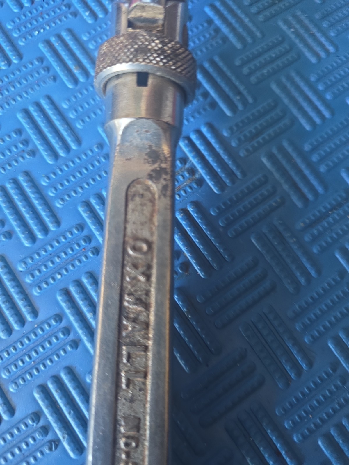 Vintage Oxwall 1/2″ Ratchet Bent Head Adjustable Handle Angle Ratchet Flank Dri
