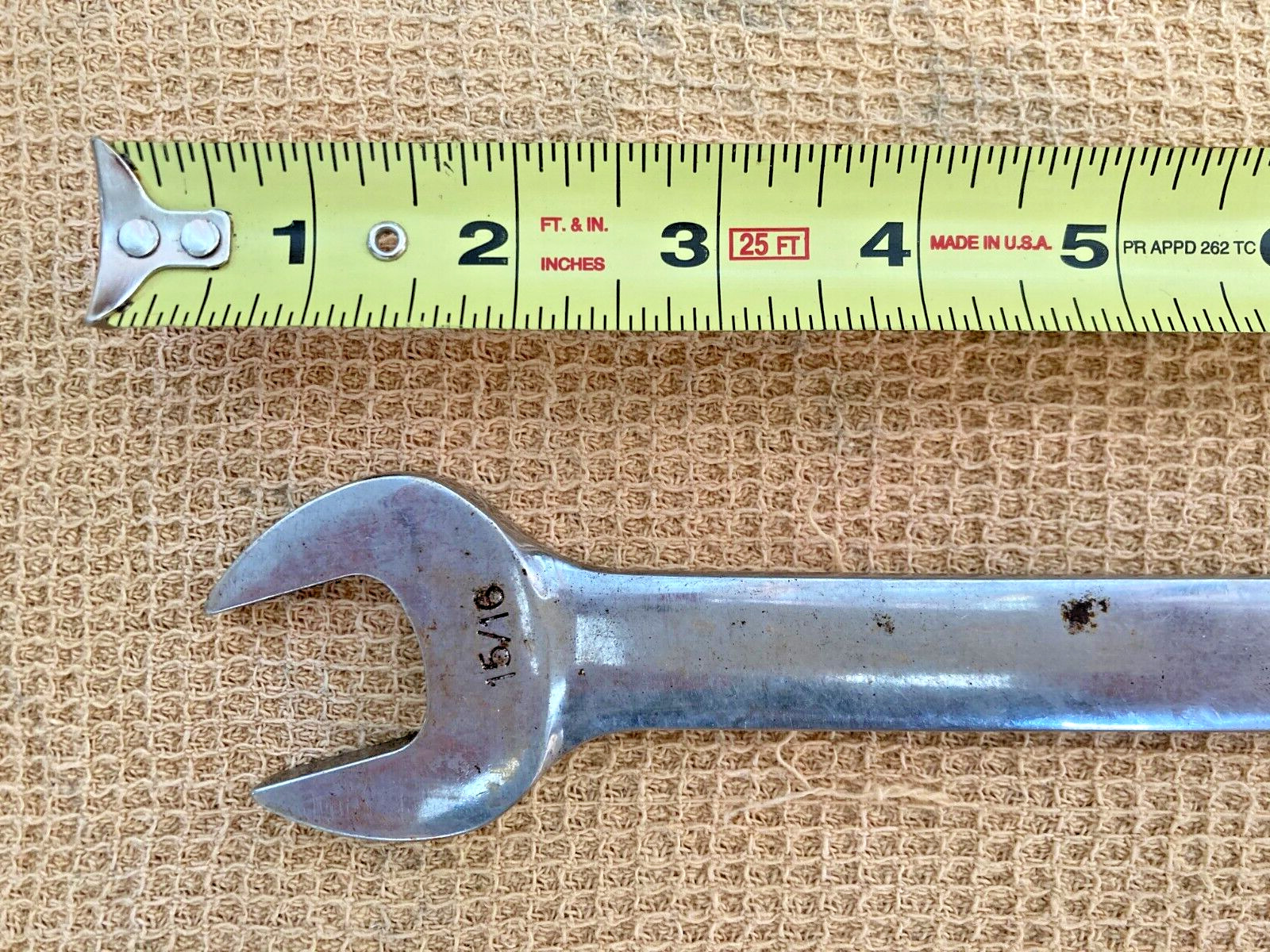 Snap-On 15/16″ inch OEX 30 USA Patent 3273430 Flank Drive Combination Wrench