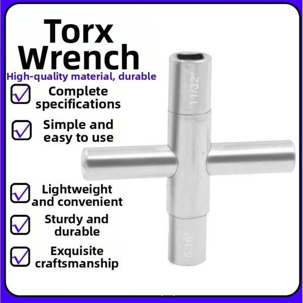 Water Valve Tool 4-in-1 Wrench Multi-size Compatibility Pocket Portable
