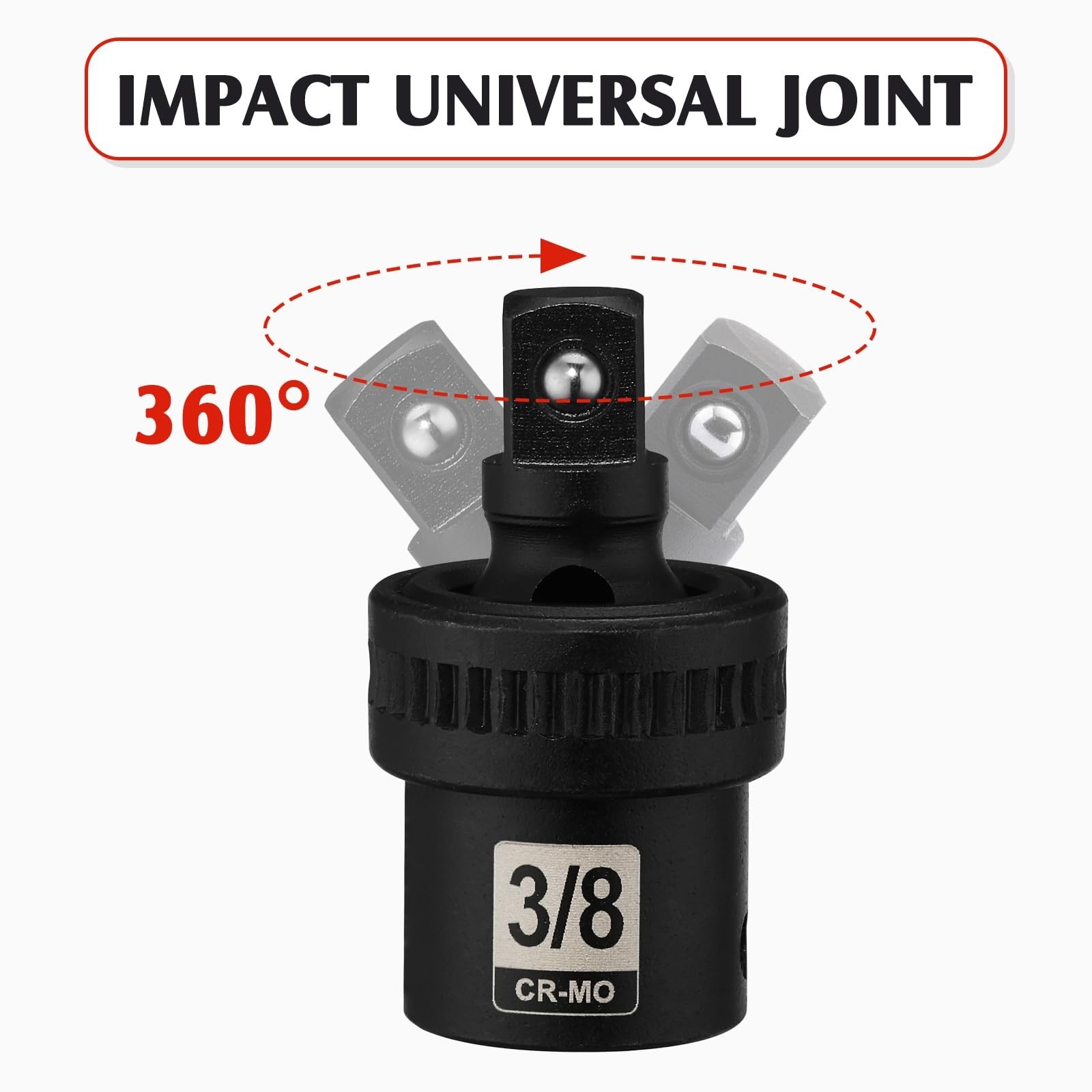 Juego Dados Impacto 3/8″ Llaves Vaso Copas Herramienta Mecanica SAE Metrico 49PC