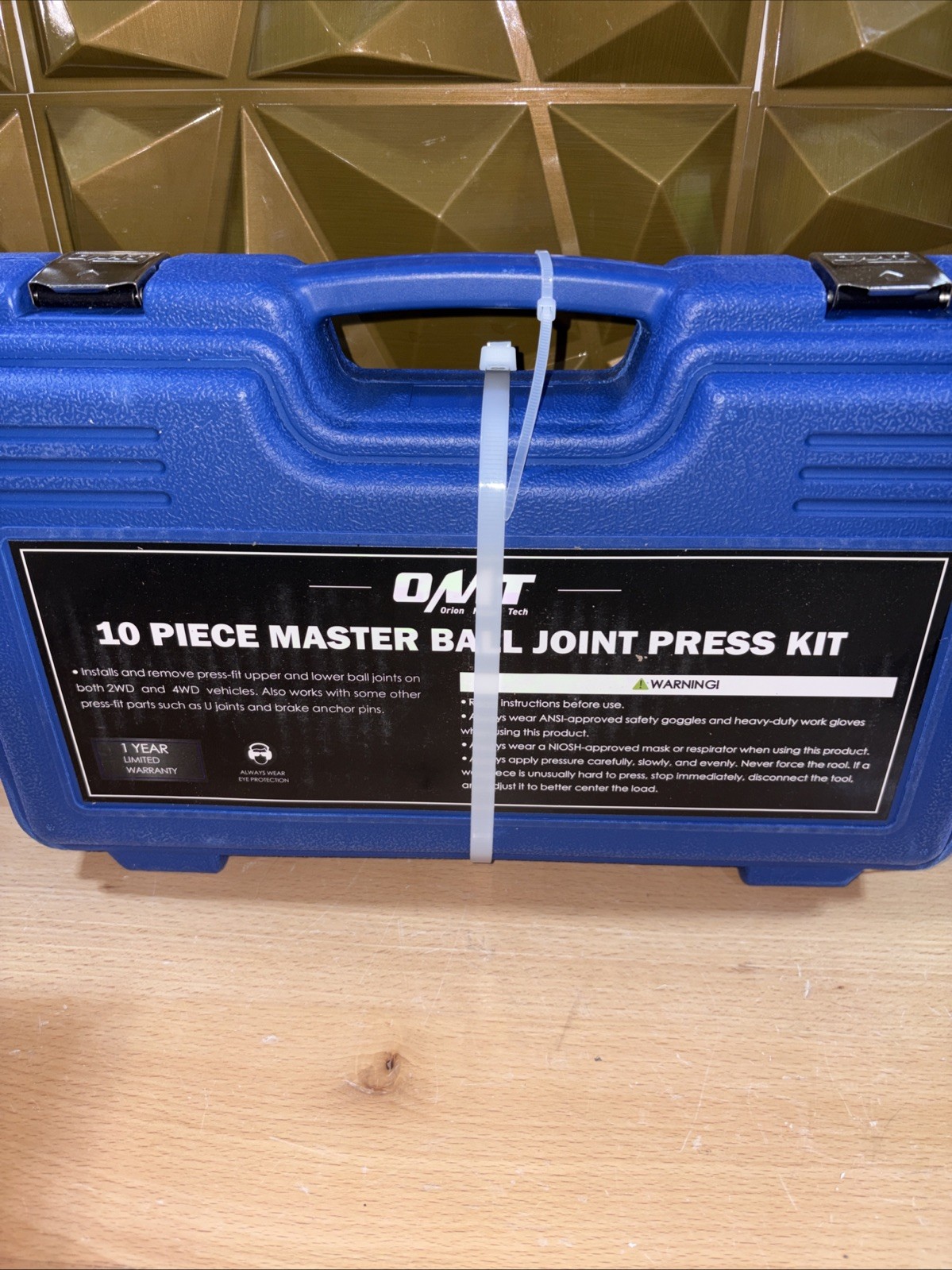 10pc Heavy Duty 4 in 1 Ball Joint Press U Joint Removal Tool Kit w 4 x 4 Adapter