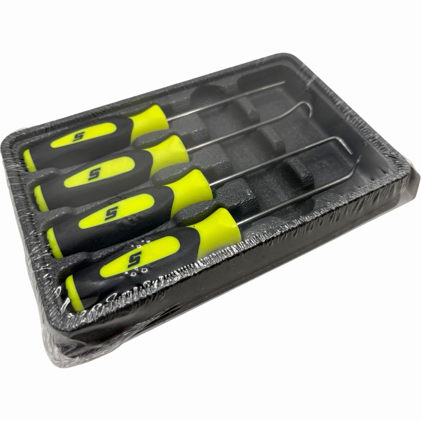 Snap On Tools Mini Pocket Pick Awl Set 4 piece High Vis 6 inch Straight Bent 90