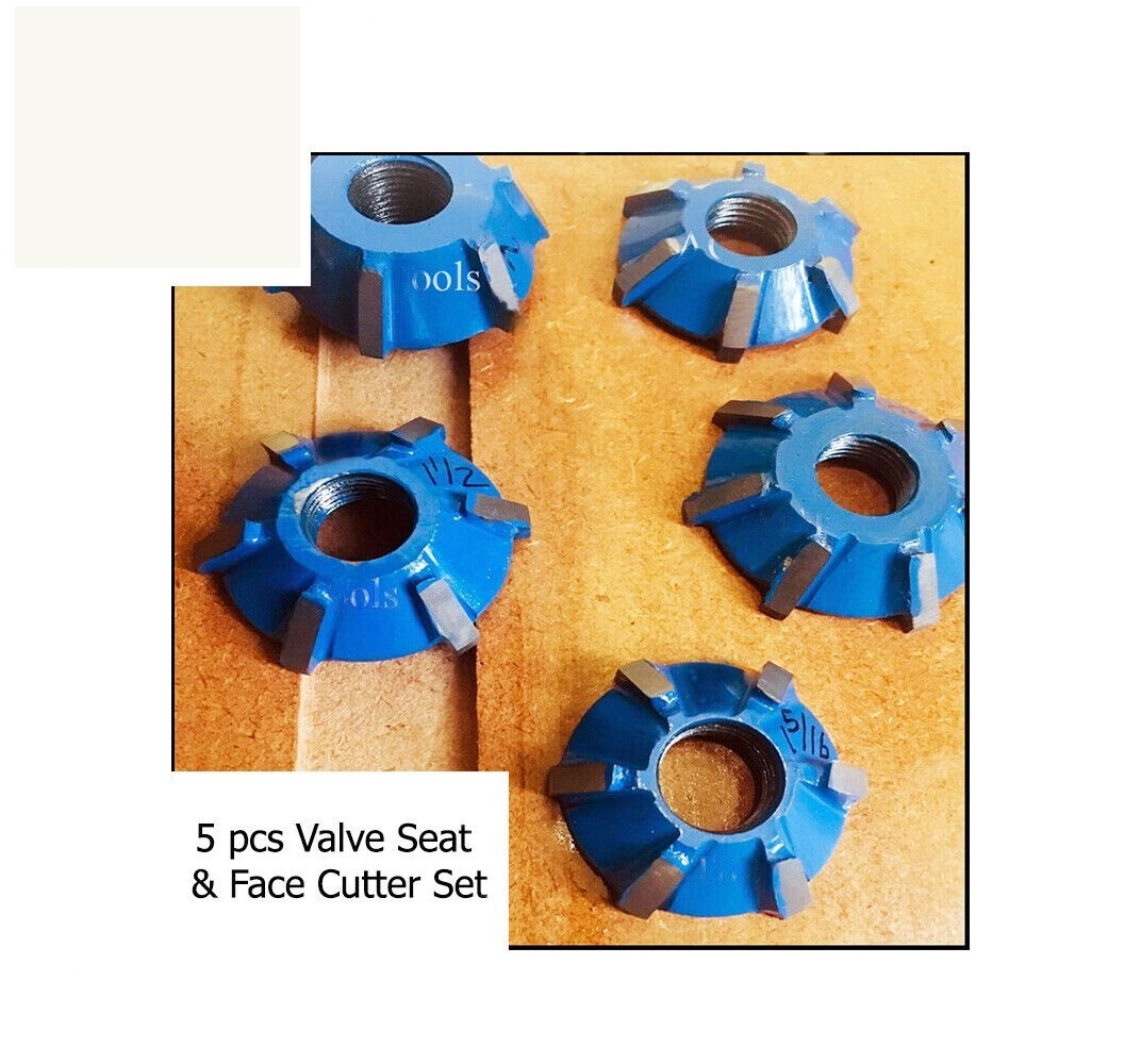 17x CHEVY 350 Small Block Series Head VALVE SEAT CUTTER KIT 3 ANGLE CUT CARBIDE