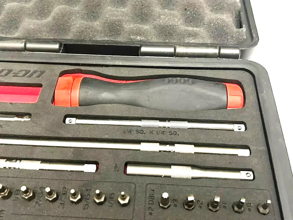 New Snap-on™ SGDMRC44FR RED Foam 44 Piece Ratcheting Screwdriver Master Set