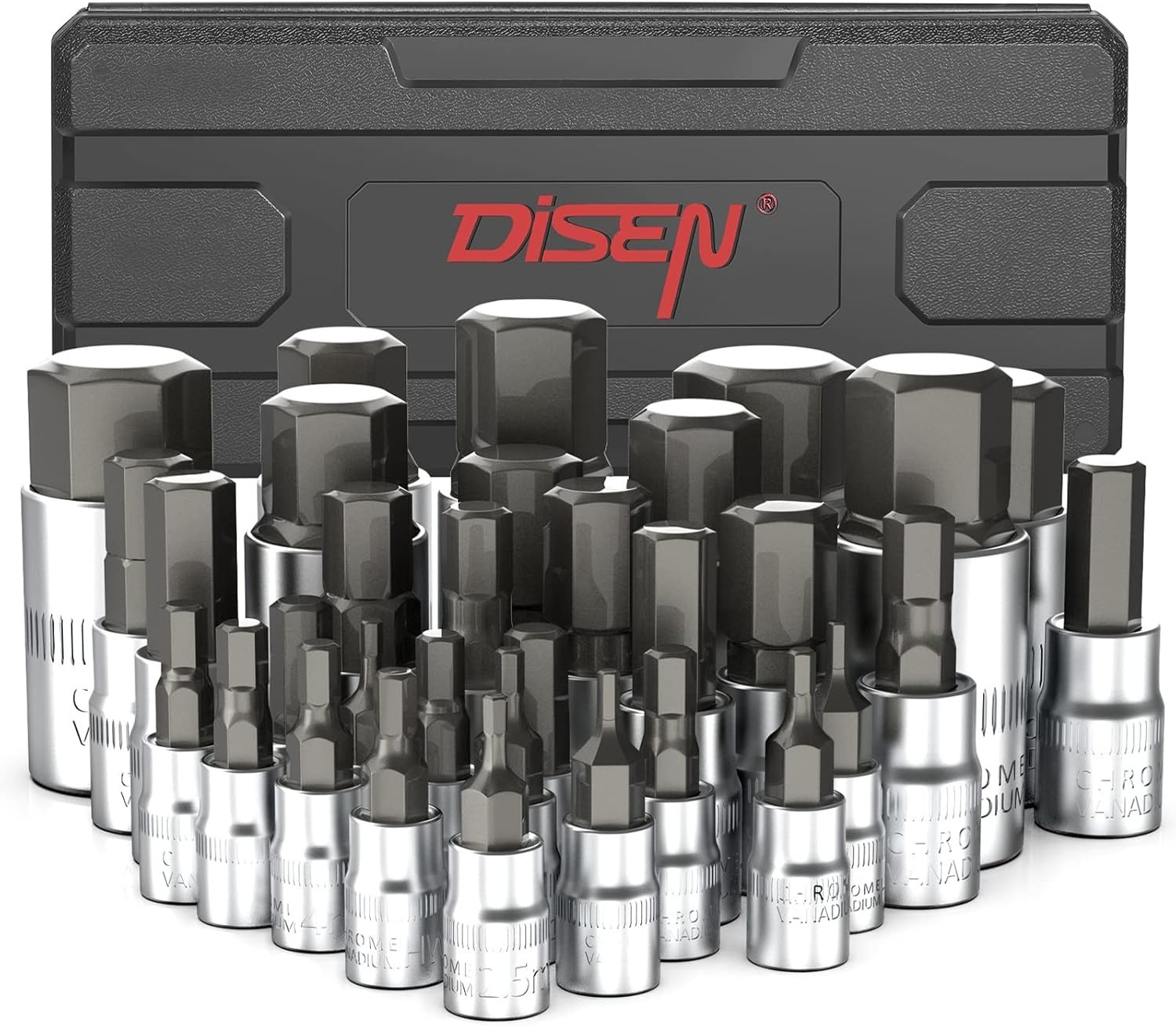 Chrome Vanadium Steel SAE & Metric Allen Wrench Set