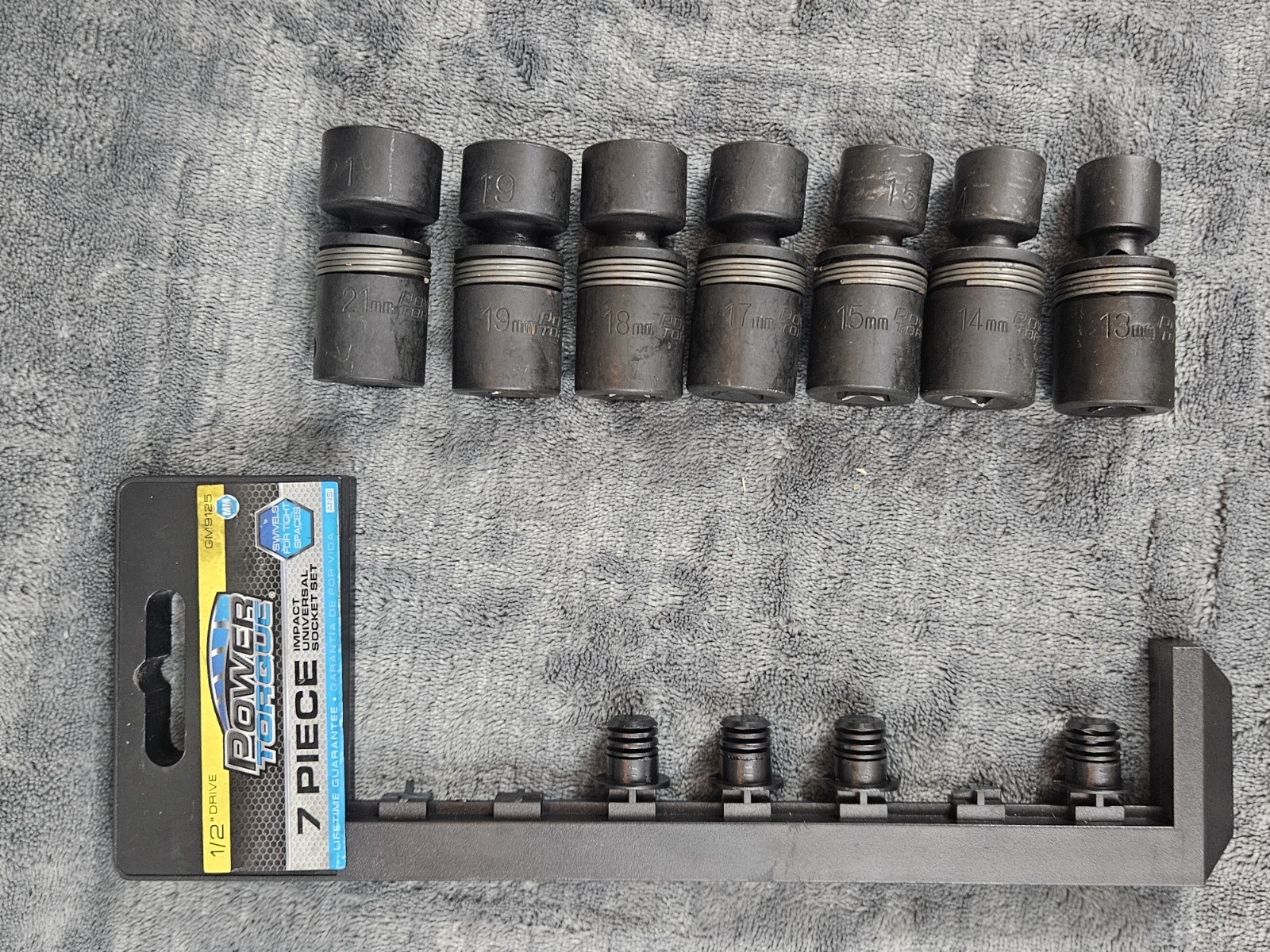 Power Torque 7 Pcs Impact Universal Socket Wrench Set