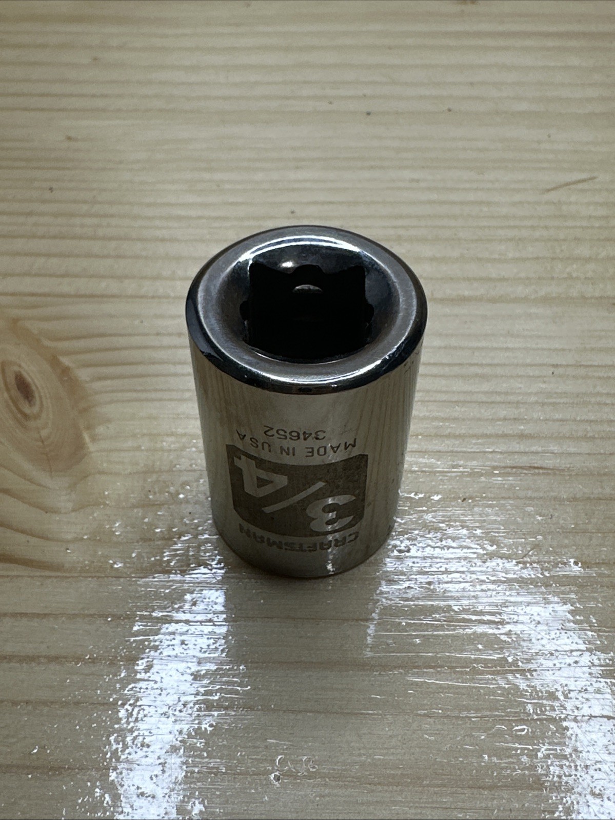 Craftsman 3/4″ 12 Point 1/2″ Drive Socket 34652 Made In USA
