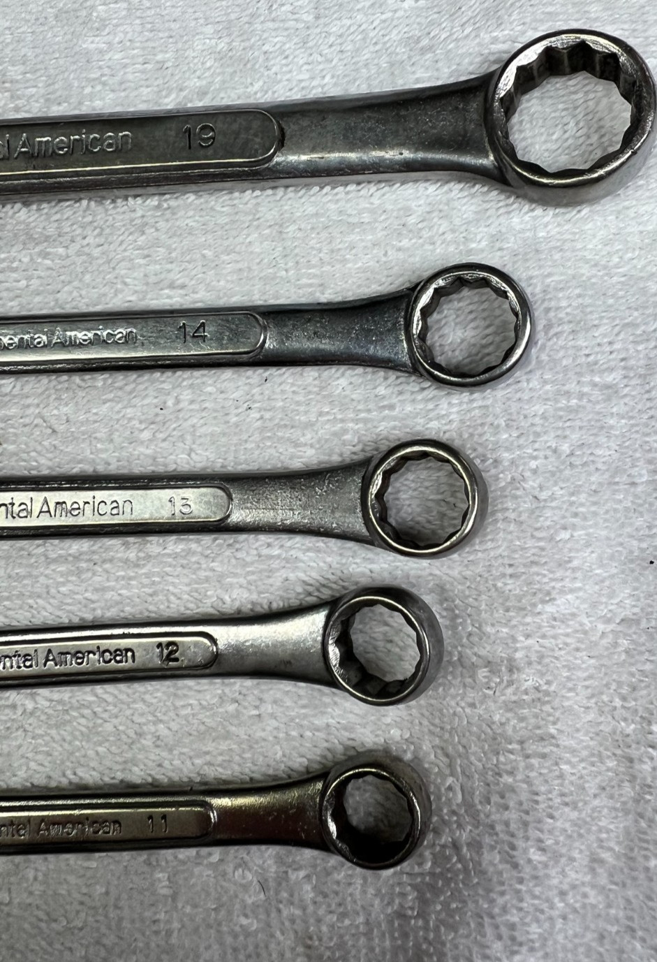 Continental America Wrenches 19/14/13/12/11mm Metric Lot of 5