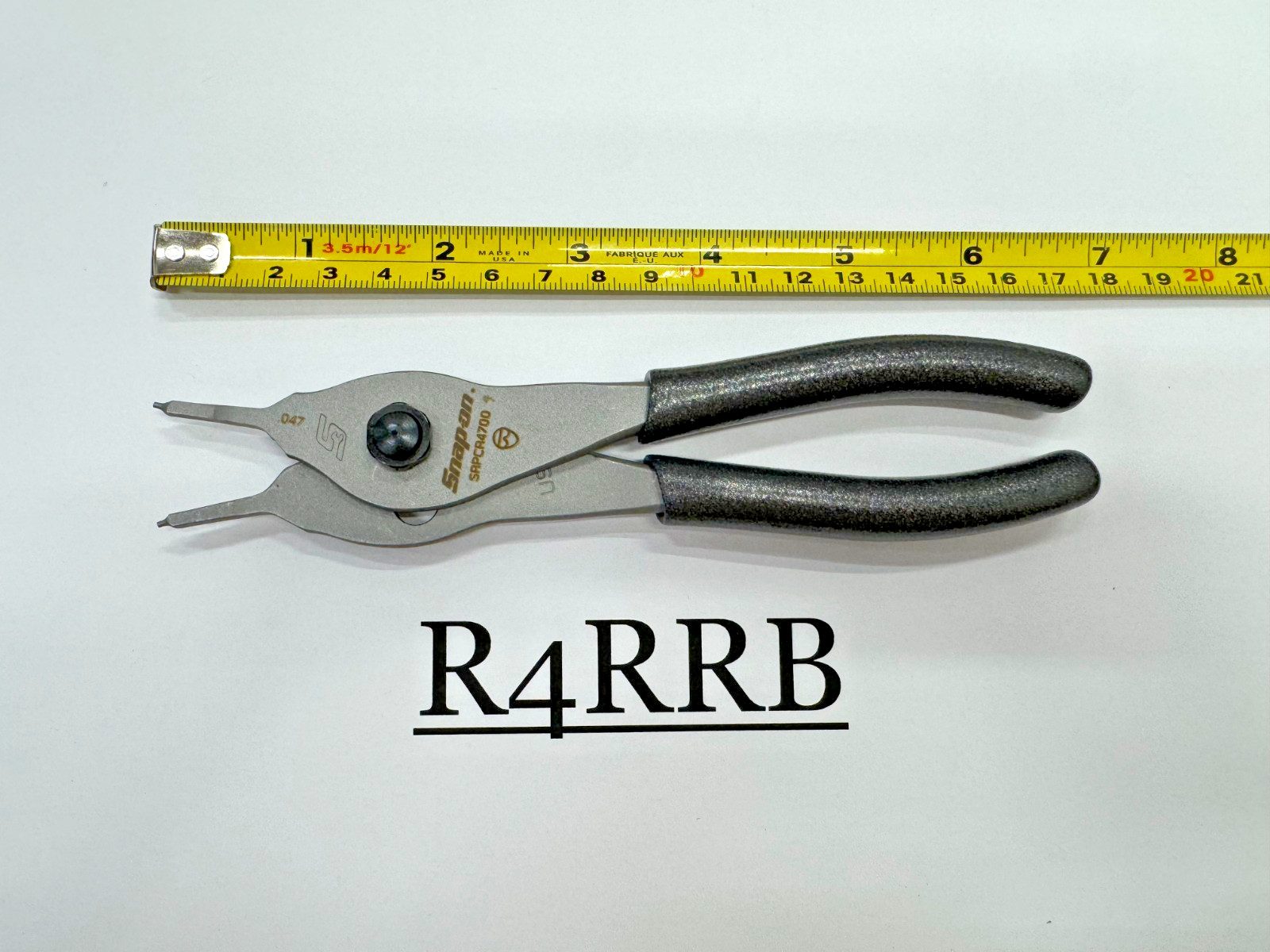 Snap-on Tools NEW DARK TITANIUM .047 Straight Tip Snap Ring Pliers SRPCR4700DT