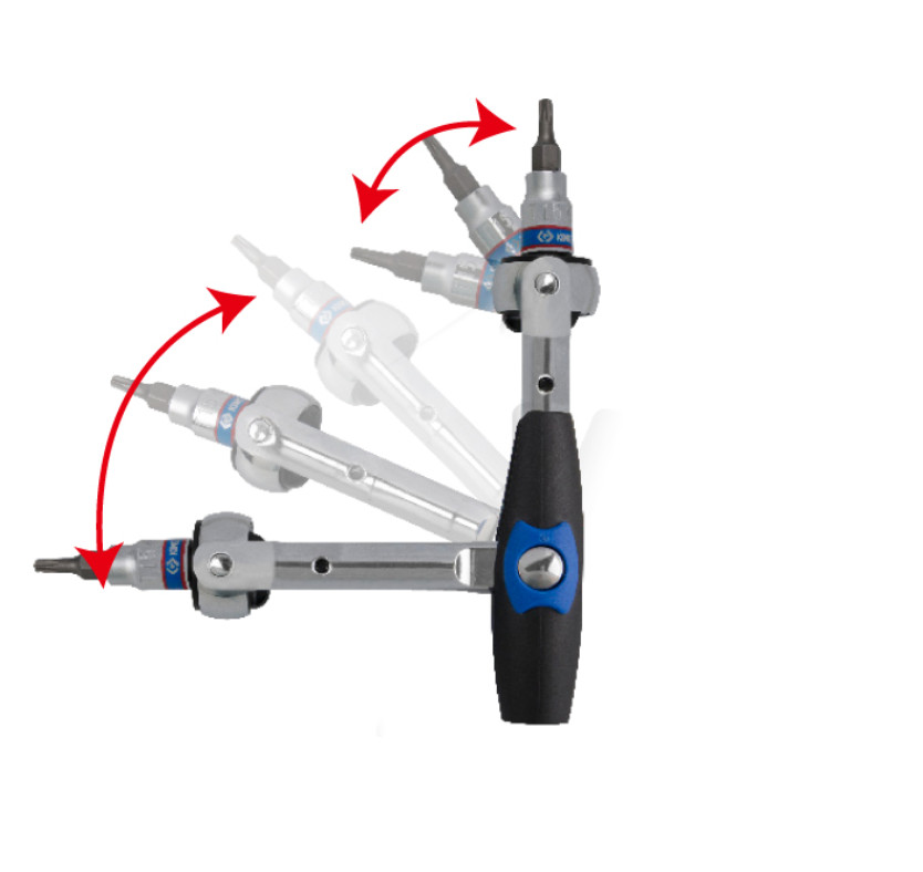 King Tony 2752-45G 1/4″ SQ Swivel Head Ratchet 72T