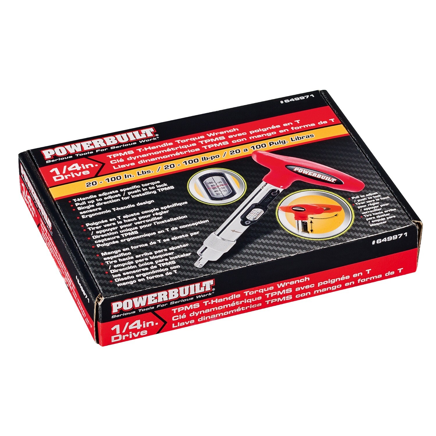 Powerbuilt 1/4 Inch Drive T-Handle Torque Driver – 649971