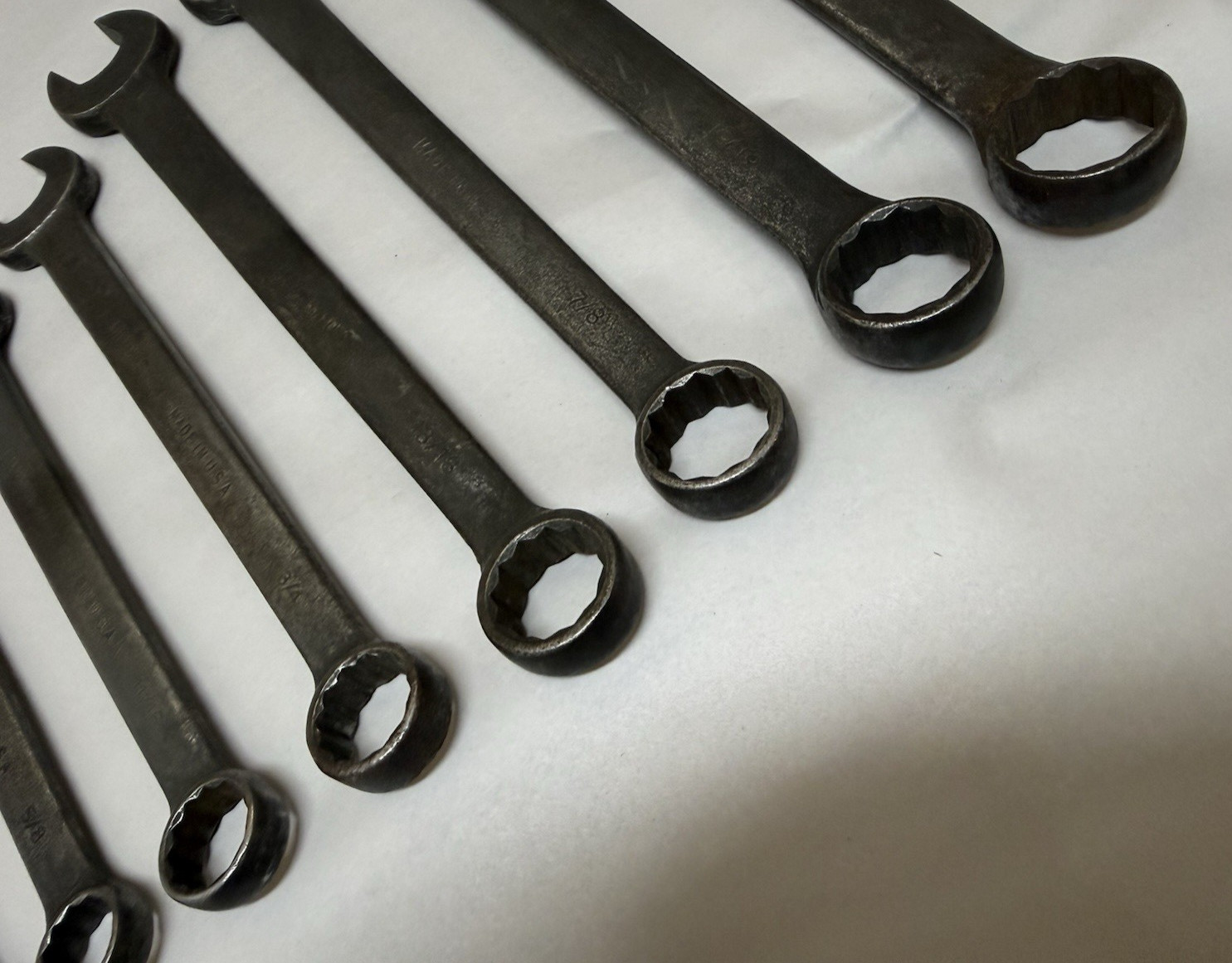 Vintage USA Billings SAE Combination Wrench Set 3/8″ to 1″