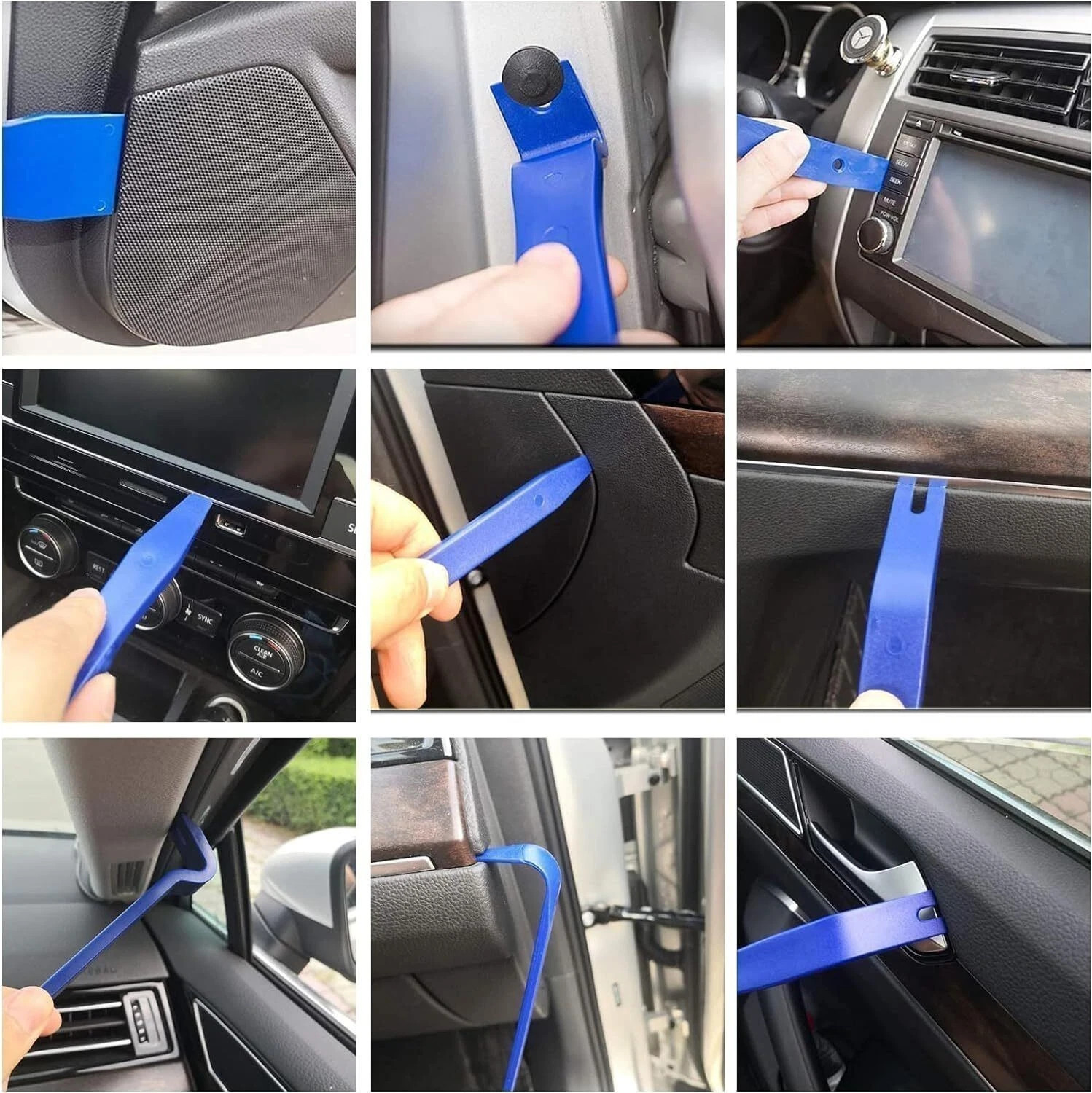 24PCS Stainless Steel Repair Tools, Car Tool Kits for Vehicles with Carrying Bag