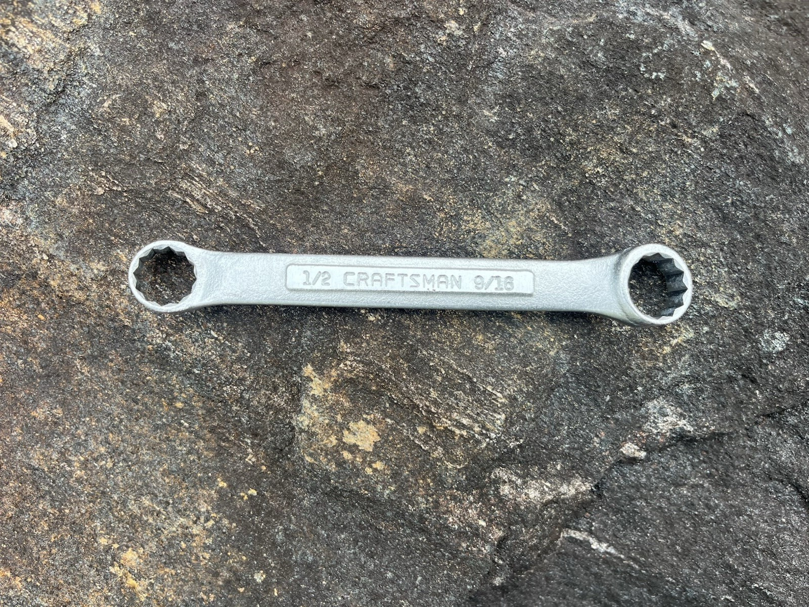 Two Craftsman 5/8″x3/4 & 1/2″x9/16″ Double Box End Wrenchs, 12-pt, Made in USA