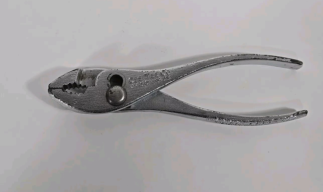 Cee Tee Co. Adjustable Slip Joint Pliers 6.5″ Long Vintage Made In USA CeeTee