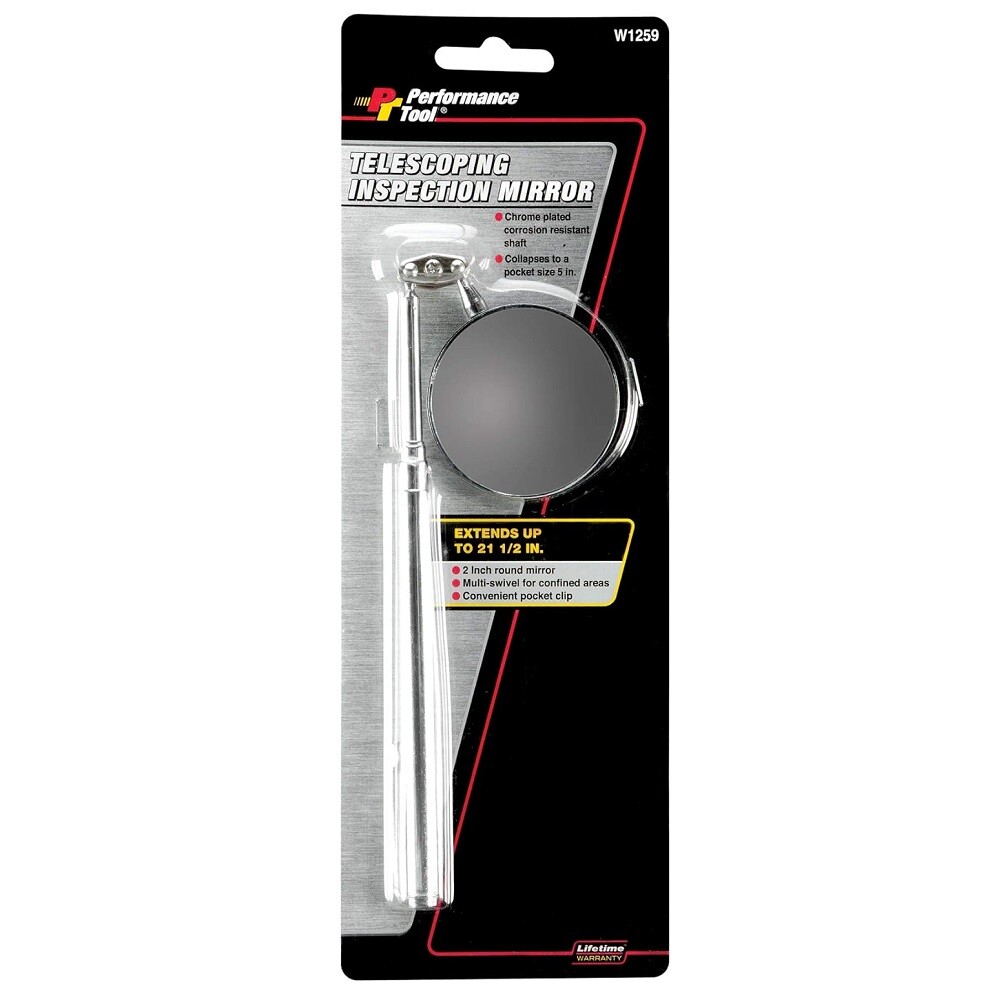 Performance Tool W1259 Telescoping Mirror (Large) – Inspect Hard-to-Reach Are…