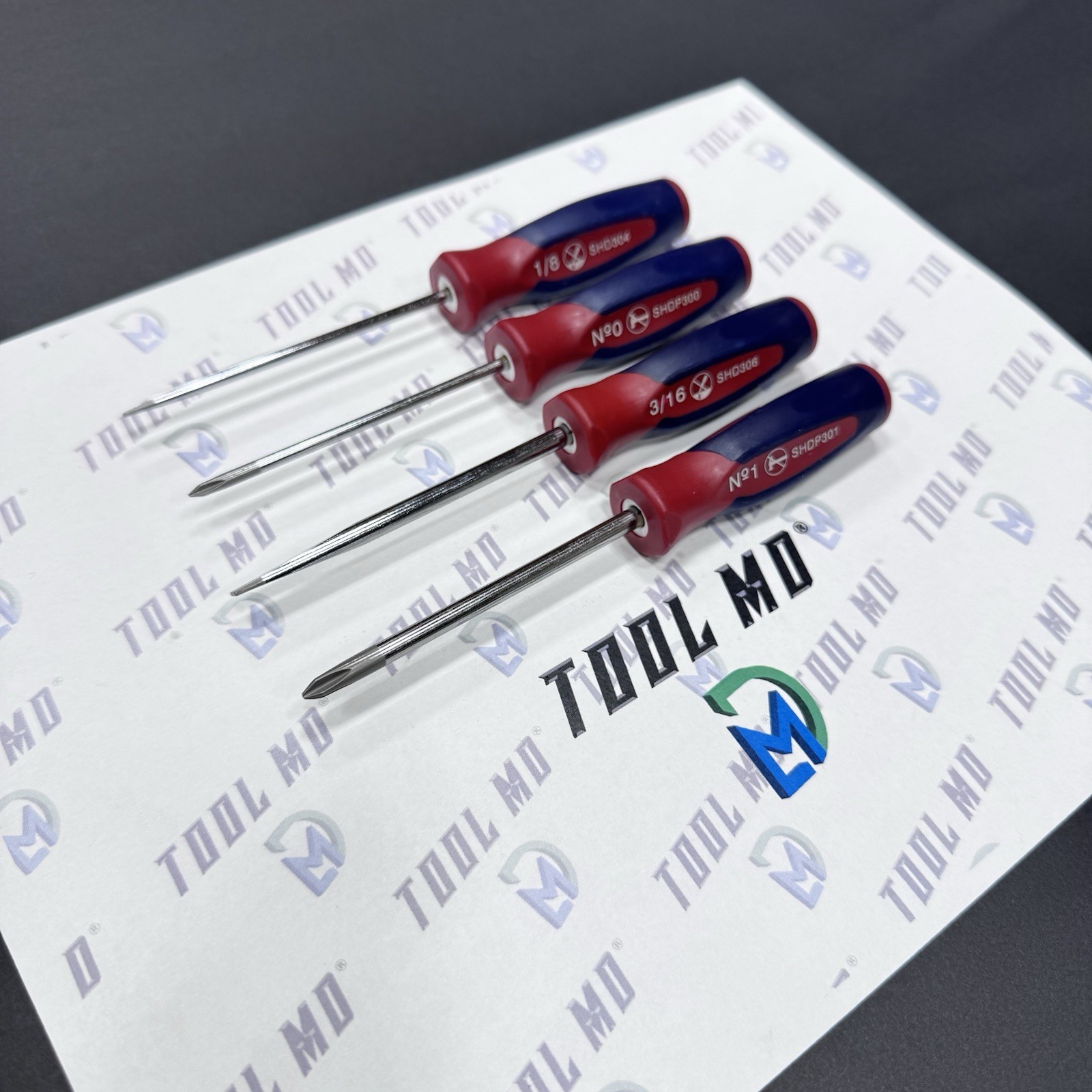 Snap-on Tools USA RARE 4pc RED WHITE & BLUE MINI Screwdriver Set SHDX40BRWB