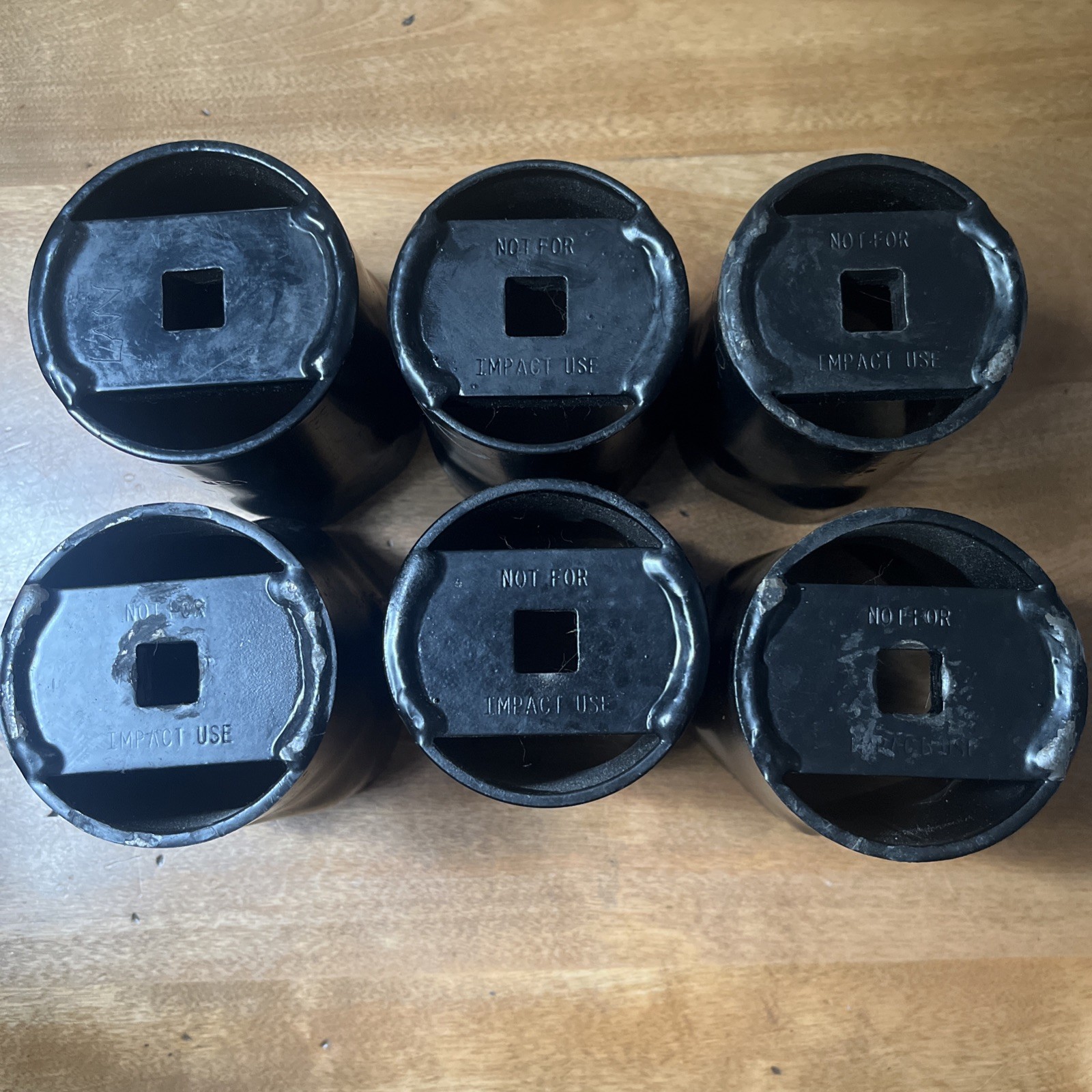 6Pc OTC Hex Locknut Socket Mixed Sizes Lot See Description