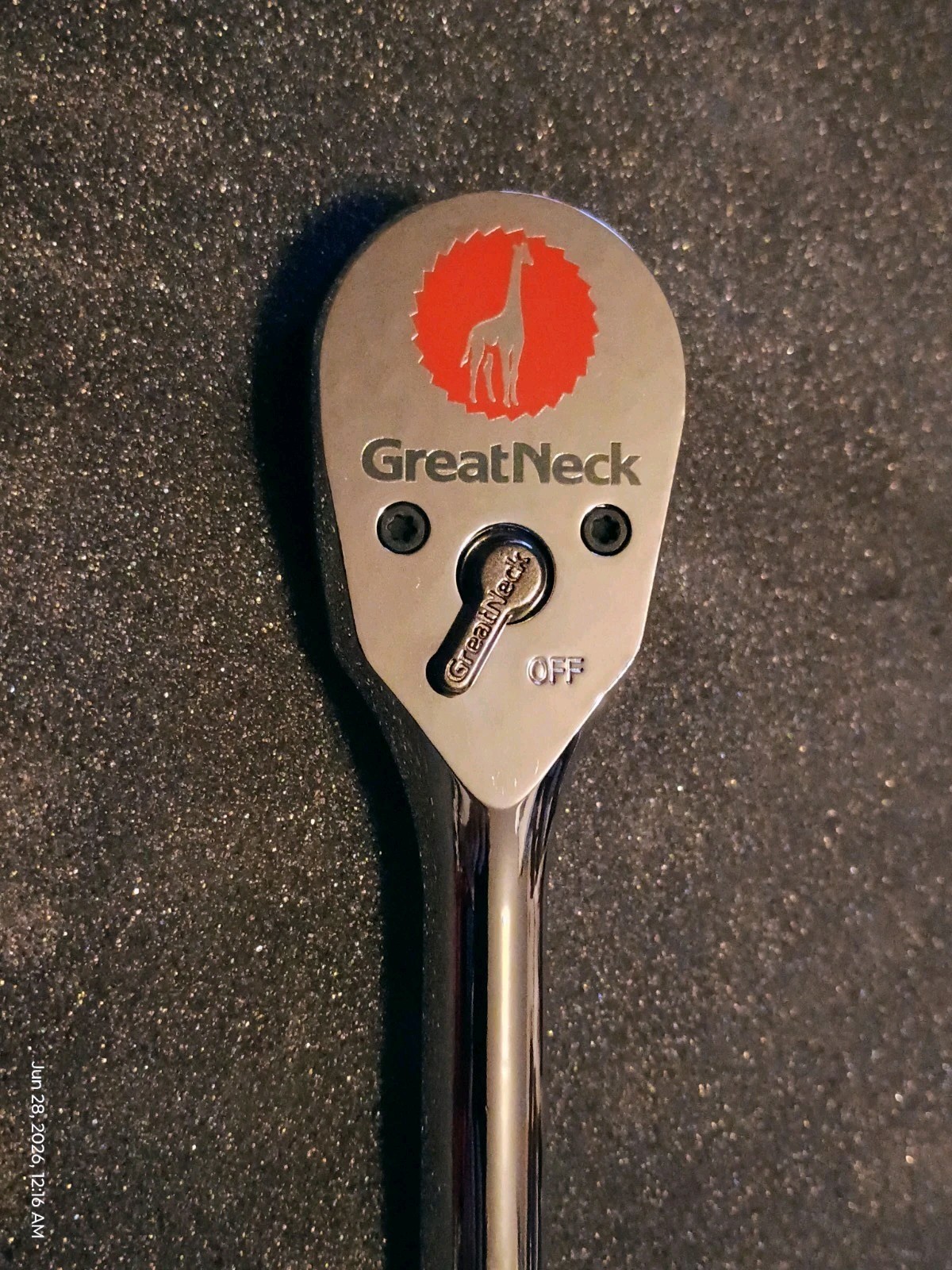 Rare GREAT NECK 1/2″ Drive Ratchet Model 38000 9.75″ Inches In Length