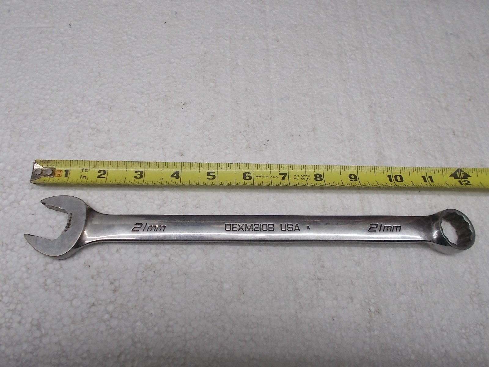 Snap-on tools 21mm Metric Standard Combination Wrench OEXM210B USA Nice!