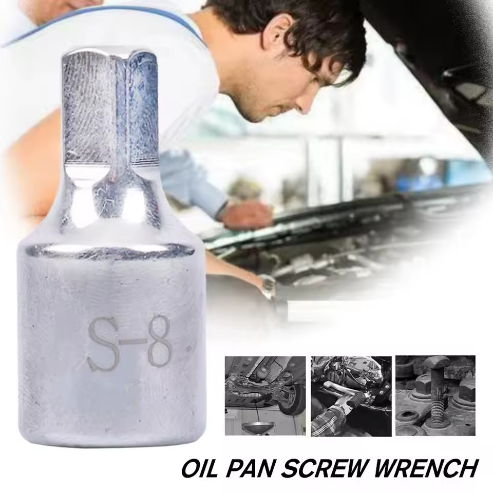 8MM Square Oil Sump Drain Plug Key Tool Remover for Renault Citroen Peugeot