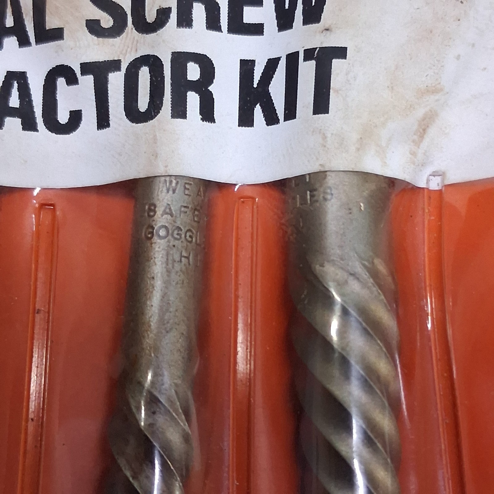 Vintage K-D Tools 2419 Spiral Fluted Twist Bolt Screw Extractor Bit 4-Piece Set