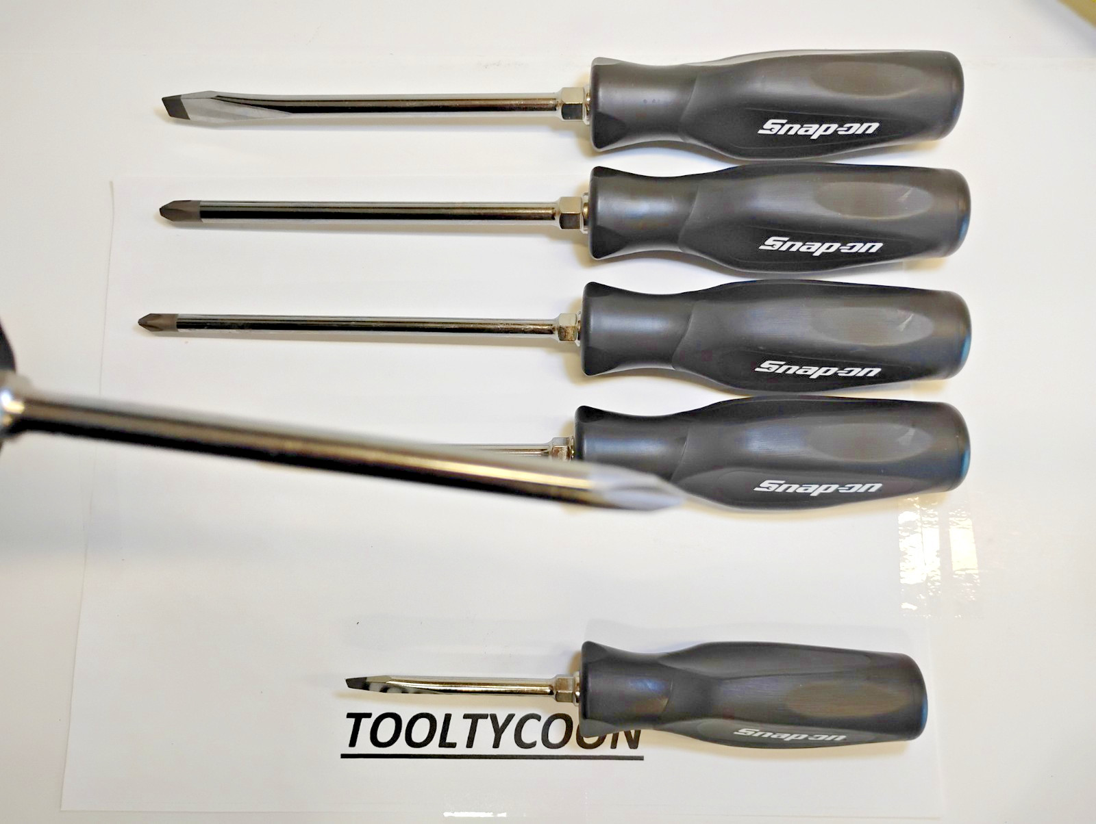 Snap-On Tools USA NEW Custom LIMITED 6pc BLACK Screwdriver Set Phillips & Flat