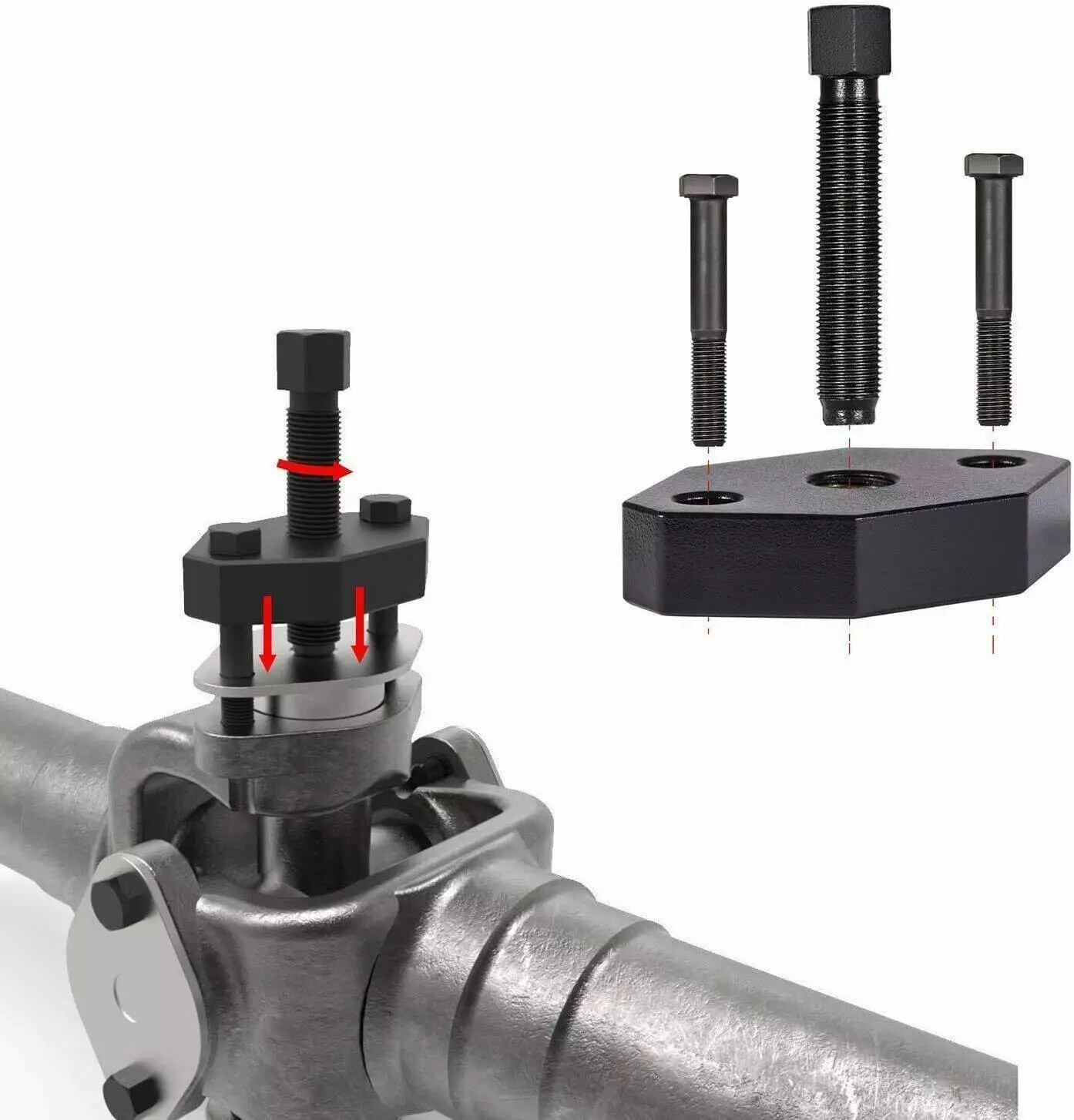 Heavy Duty Truck 10102 Universal U Joint Puller, 5192 Bearing Cup Installer Tool