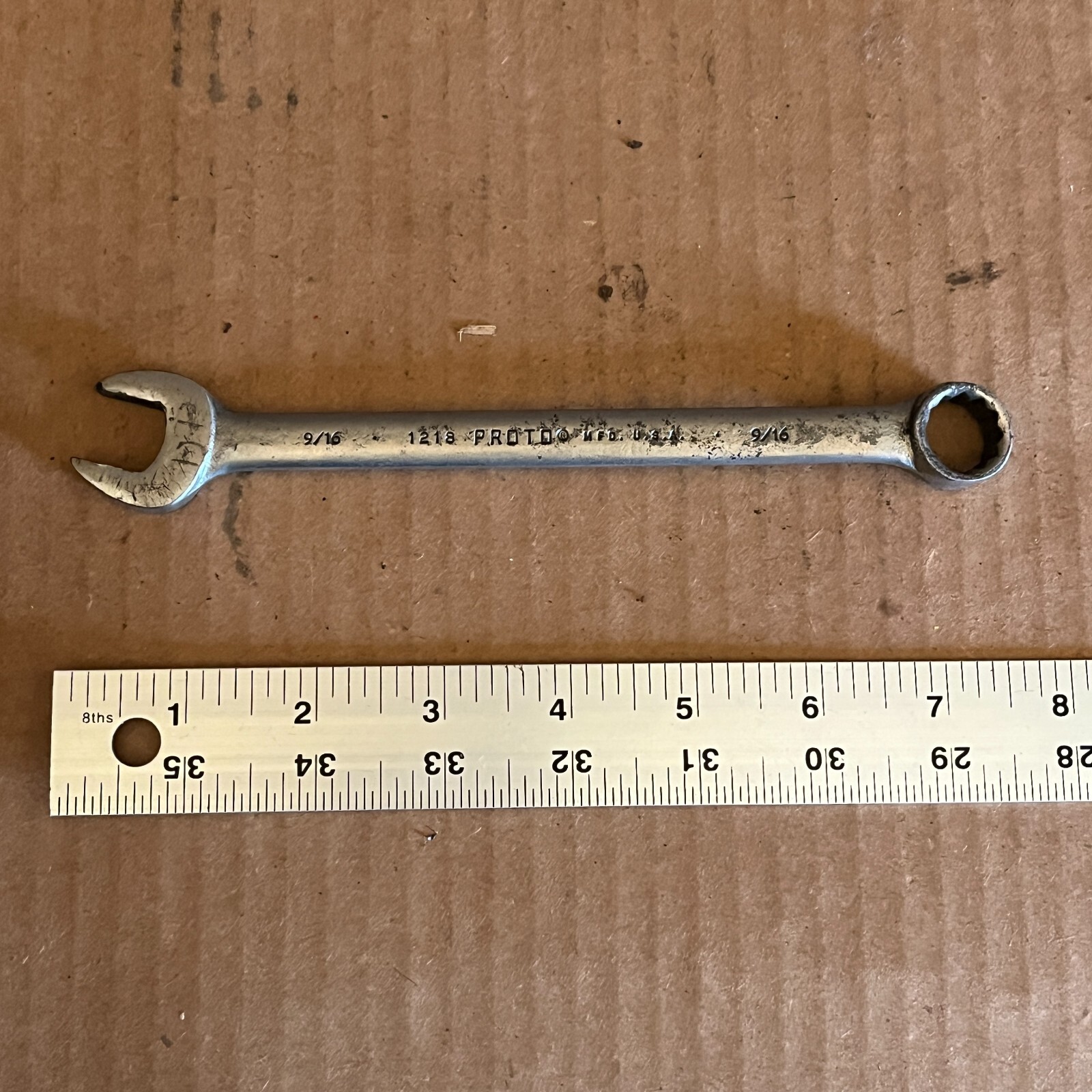 Proto 9/16″ Combination Wrench Model 1218 12 Point SAE USA – C